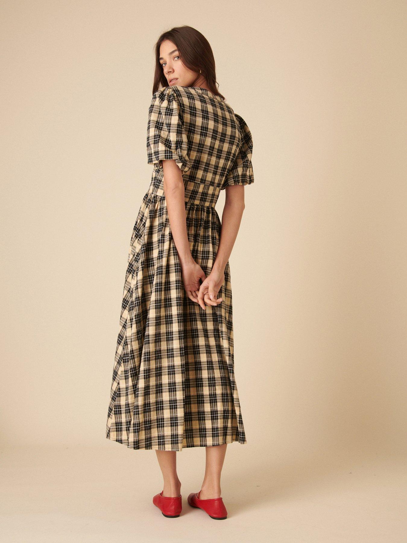 nobodys-child-starlight-check-midaxi-dress-multistillFront