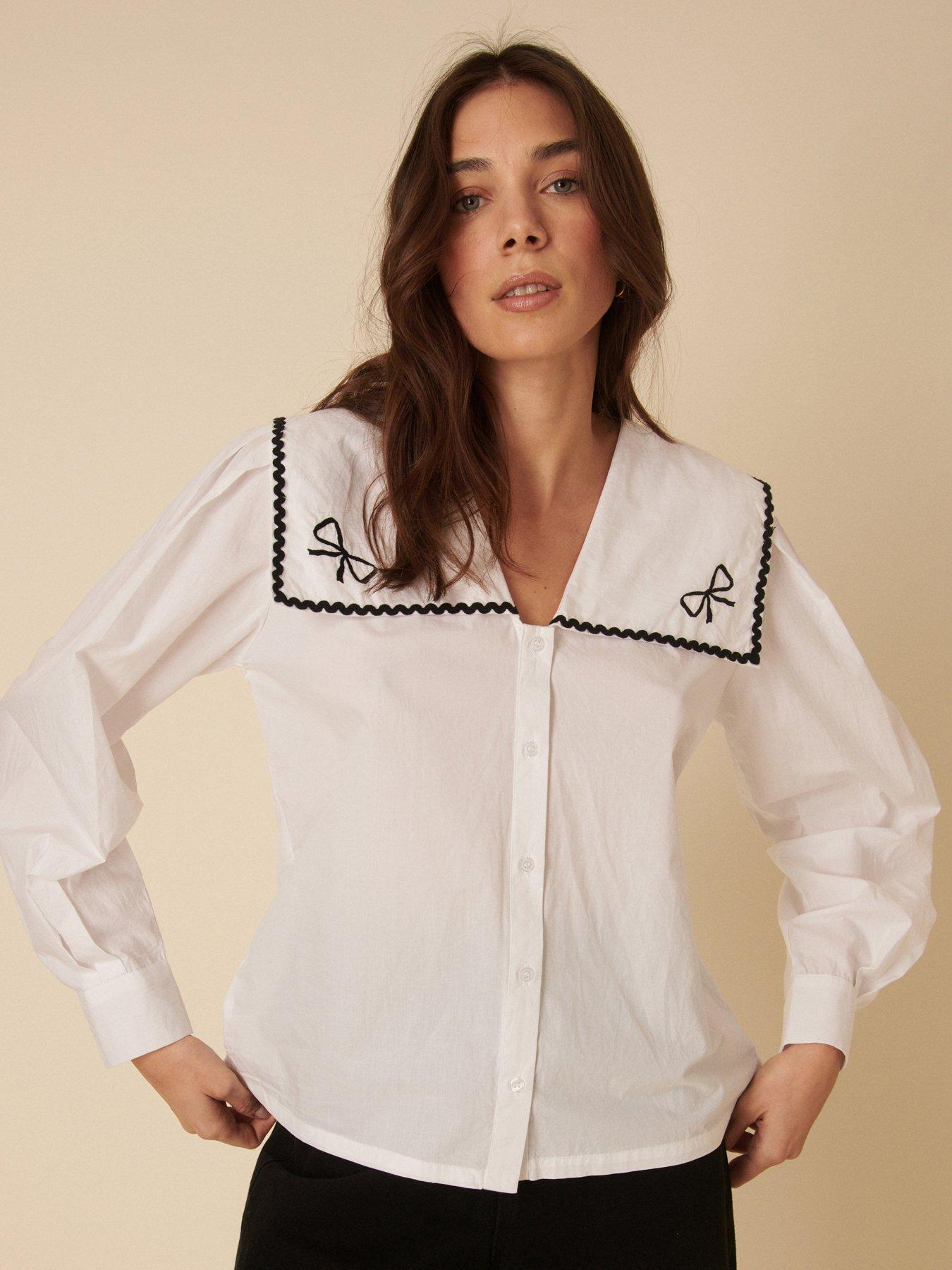 Image 5 of 5 of Nobodys Child Bingley Blouse - White