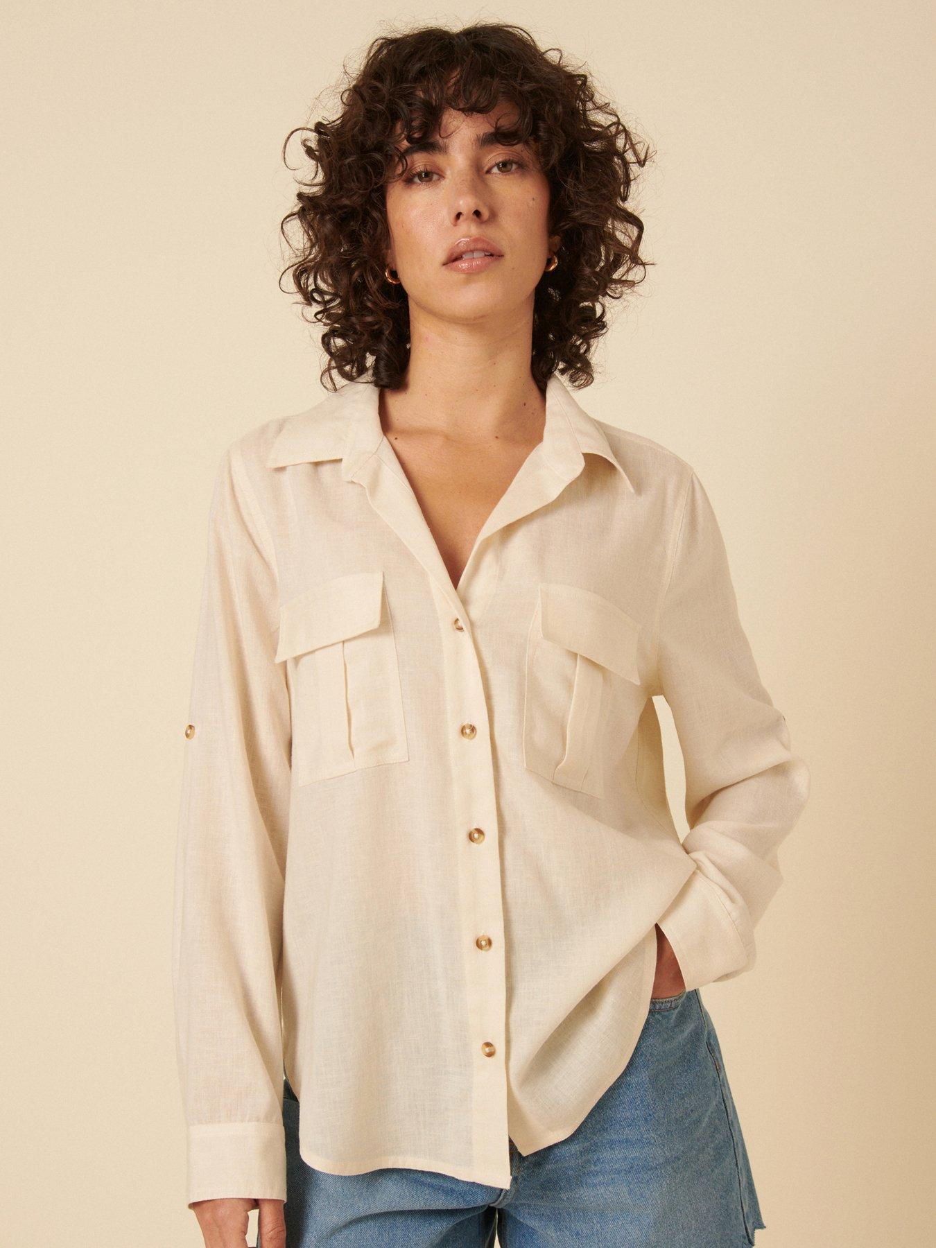 Image 1 of 4 of Nobodys Child Sandrine Blouse - White