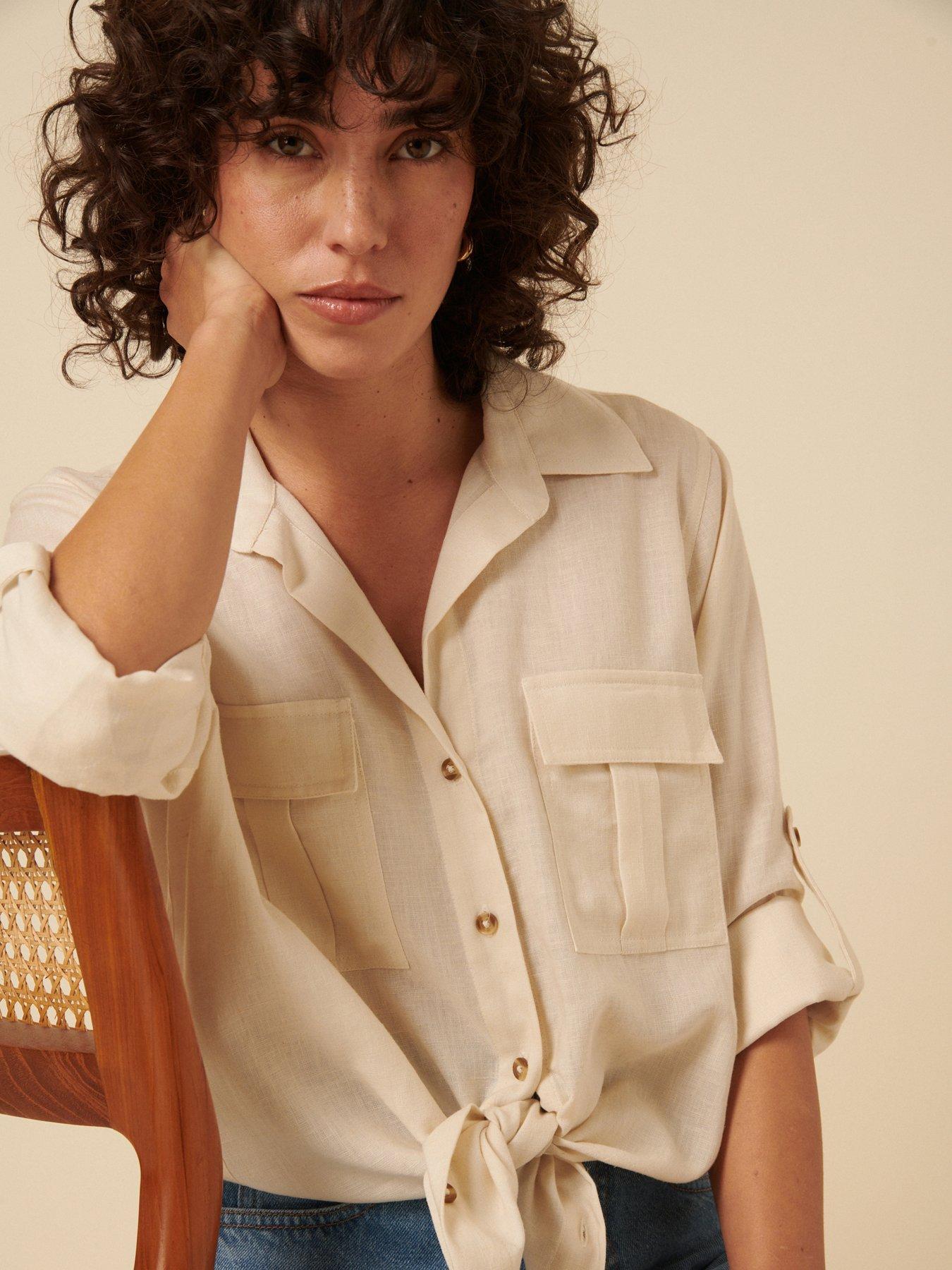 Image 3 of 4 of Nobodys Child Sandrine Blouse - White