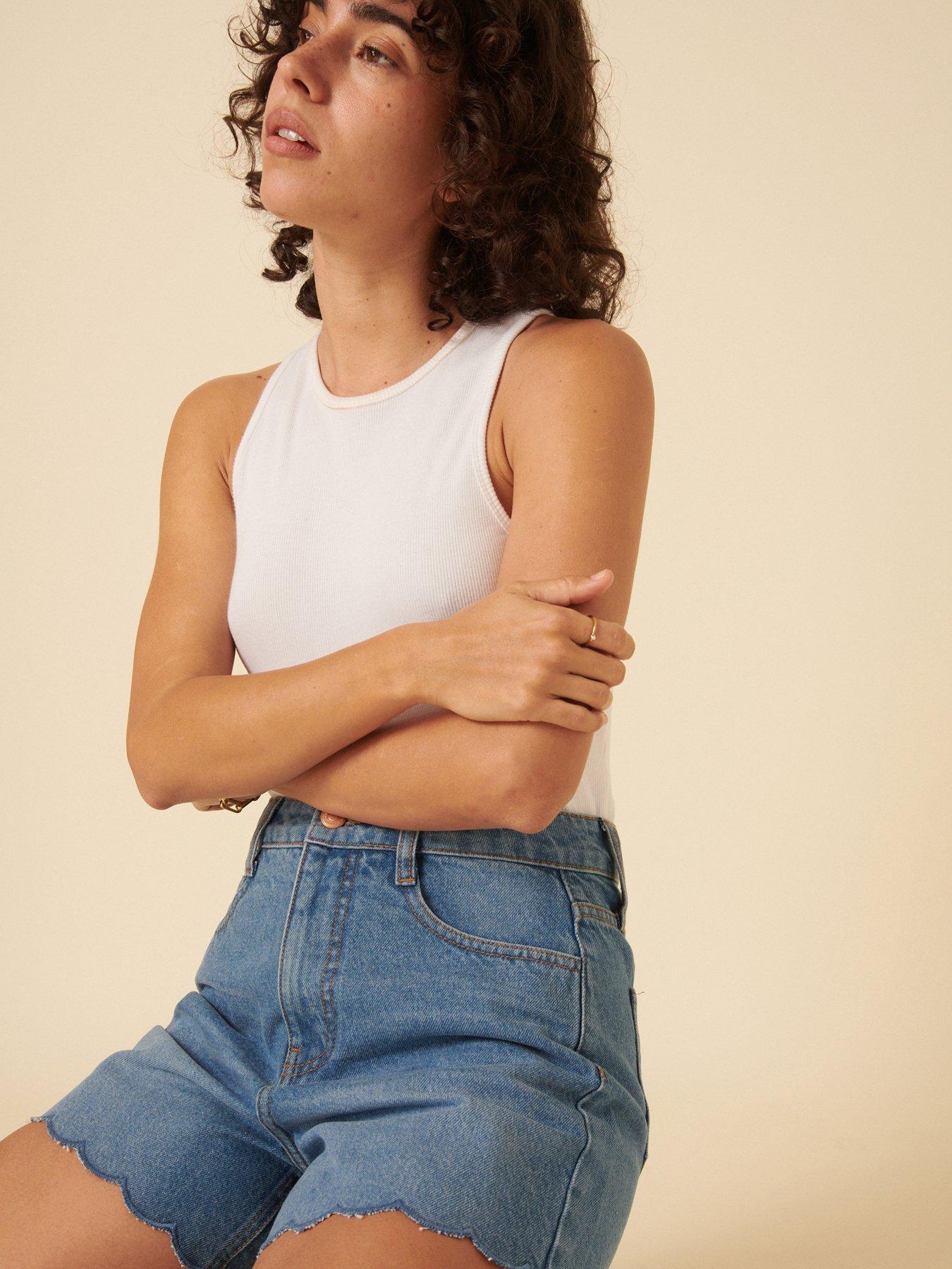 Image 5 of 5 of Nobodys Child Denim Scallop Short - Blue