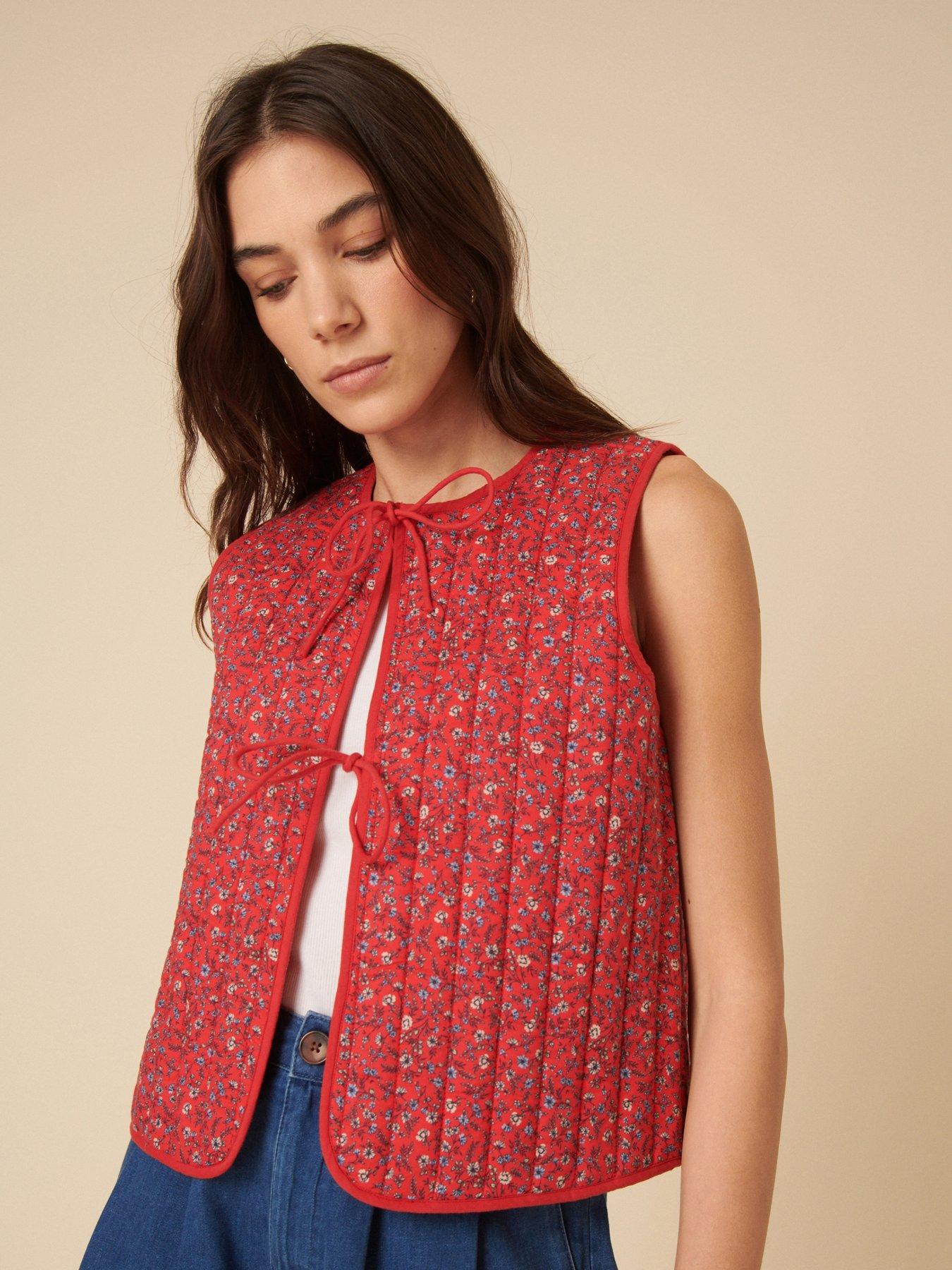 Image of Nobodys Child Quilted Waistcoat - Red