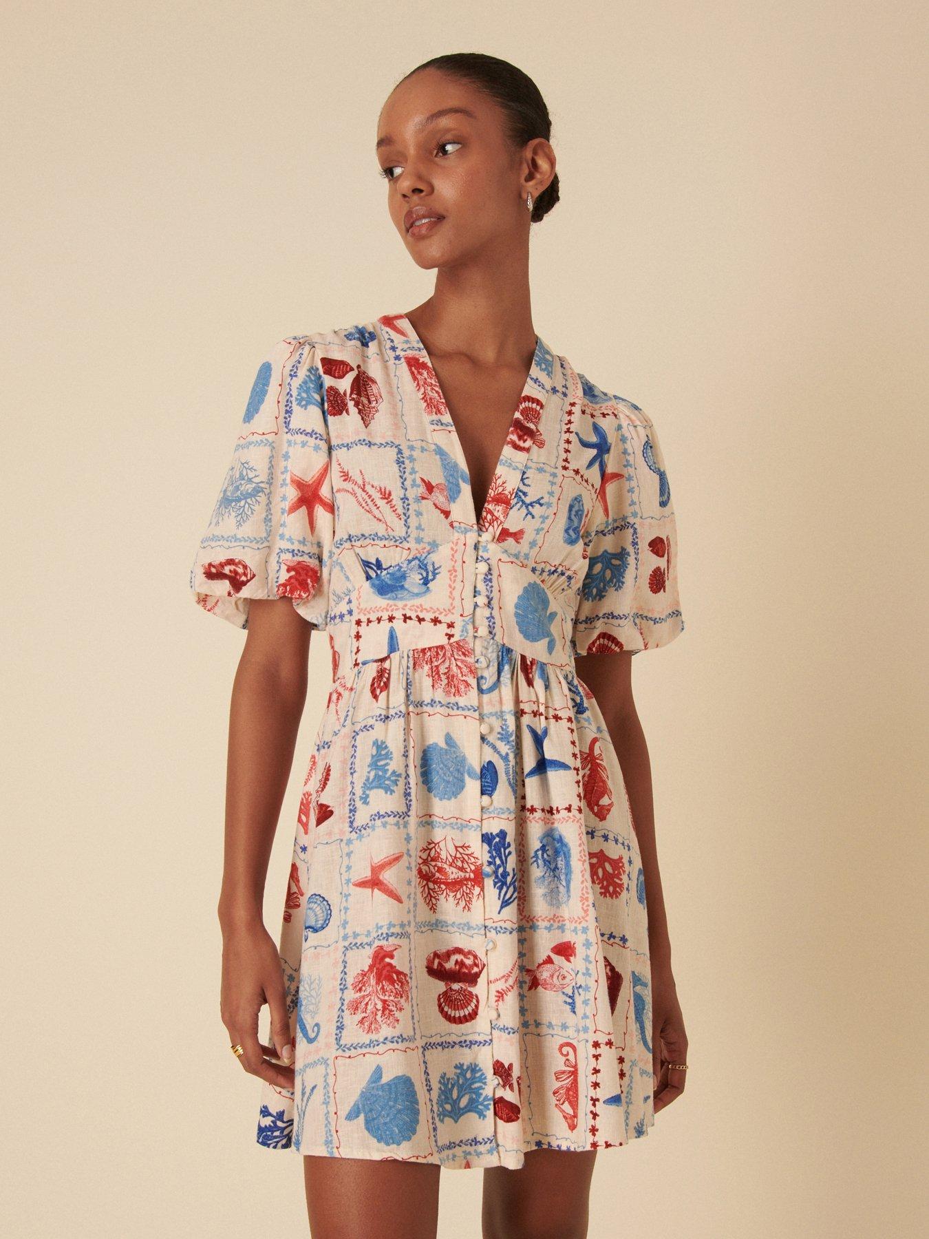 Image 1 of 5 of Nobodys Child Starlight Print Mini Dress - Multi