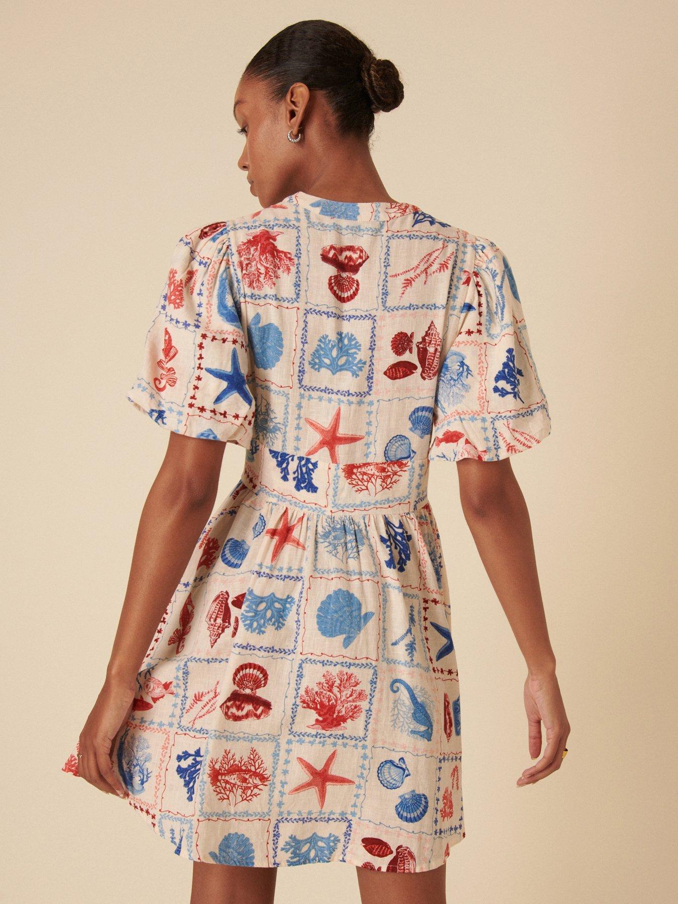 Image 2 of 5 of Nobodys Child Starlight Print Mini Dress - Multi