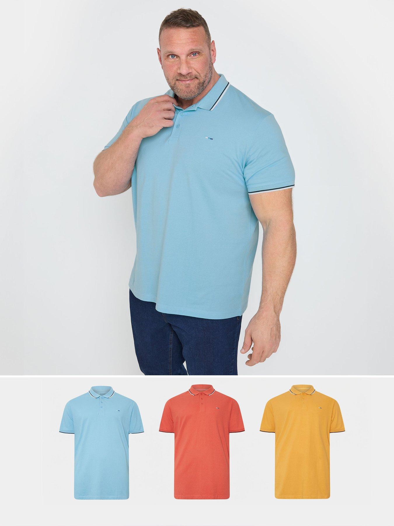 badrhino-3-pack-tipped-pique-polo-shirts-multi