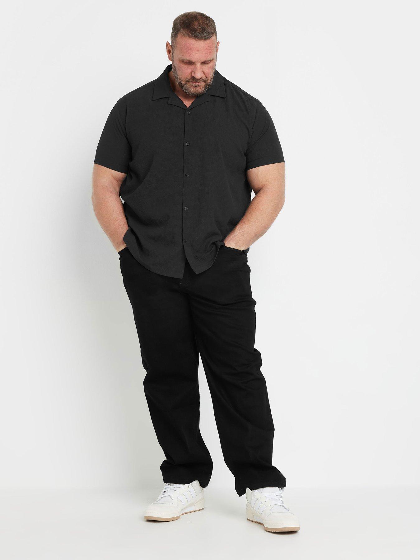 Image 3 of 4 of BadRhino Seersucker Short Sleeve Shirt - Black