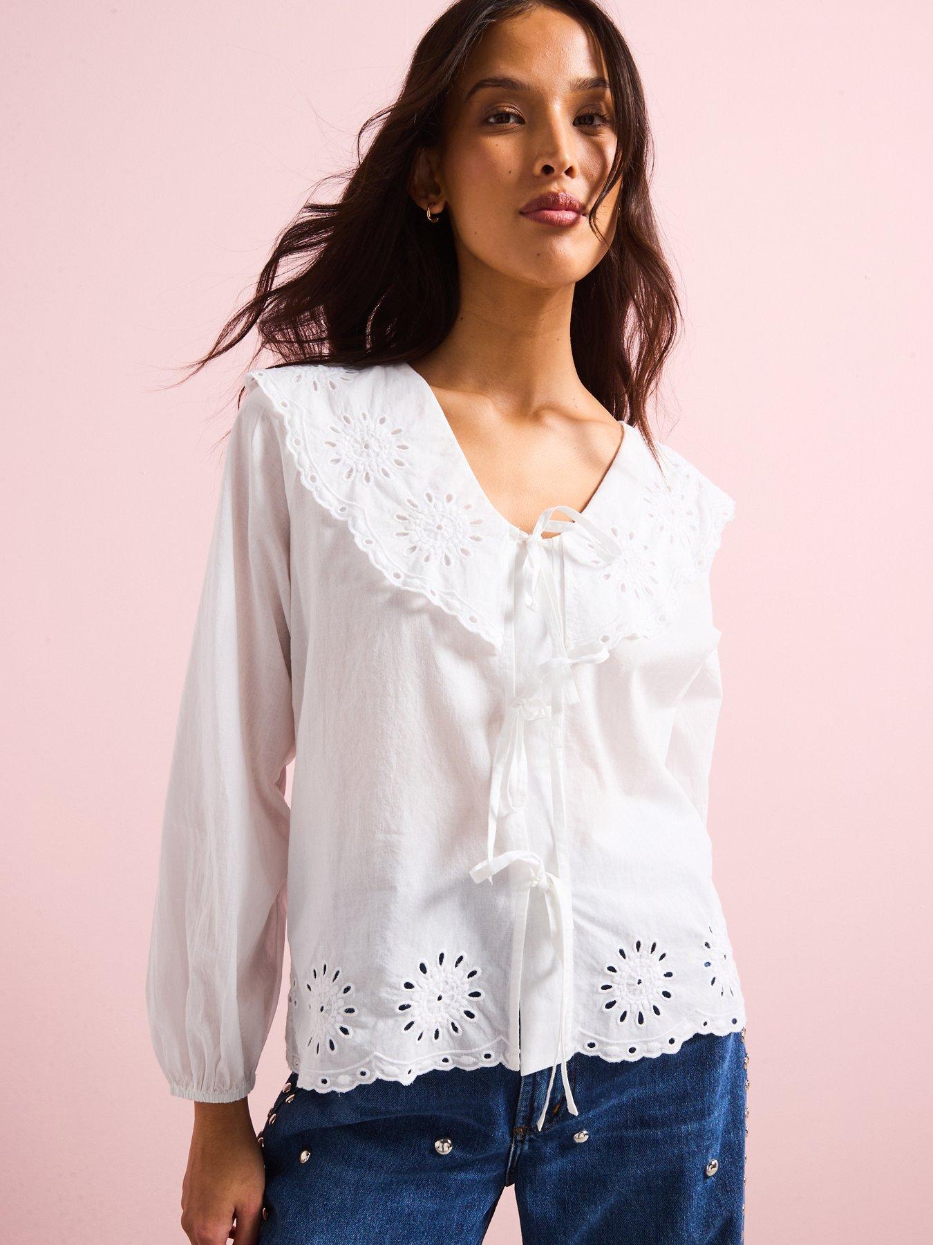 Image 5 of 6 of Nobodys Child Luam Blouse - White
