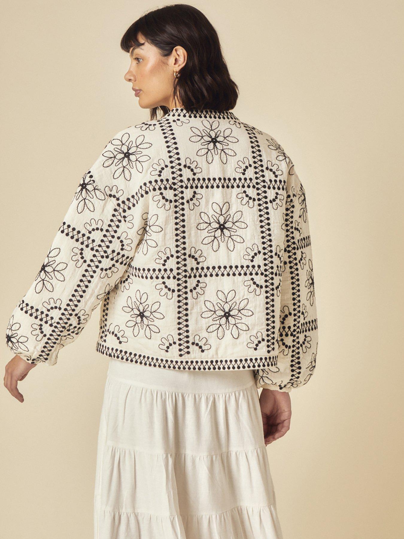 Image 2 of 5 of Nobodys Child Layla Embroidered Quilted Jacket - Multi