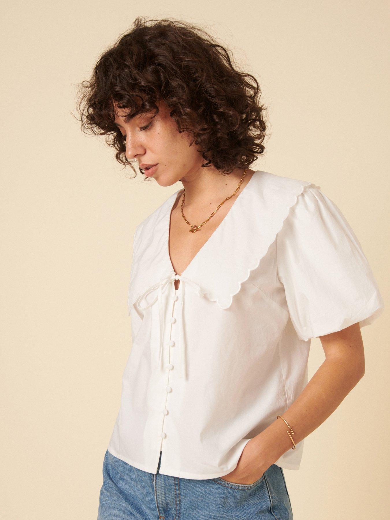 Image 5 of 5 of Nobodys Child Birdie Blouse - White