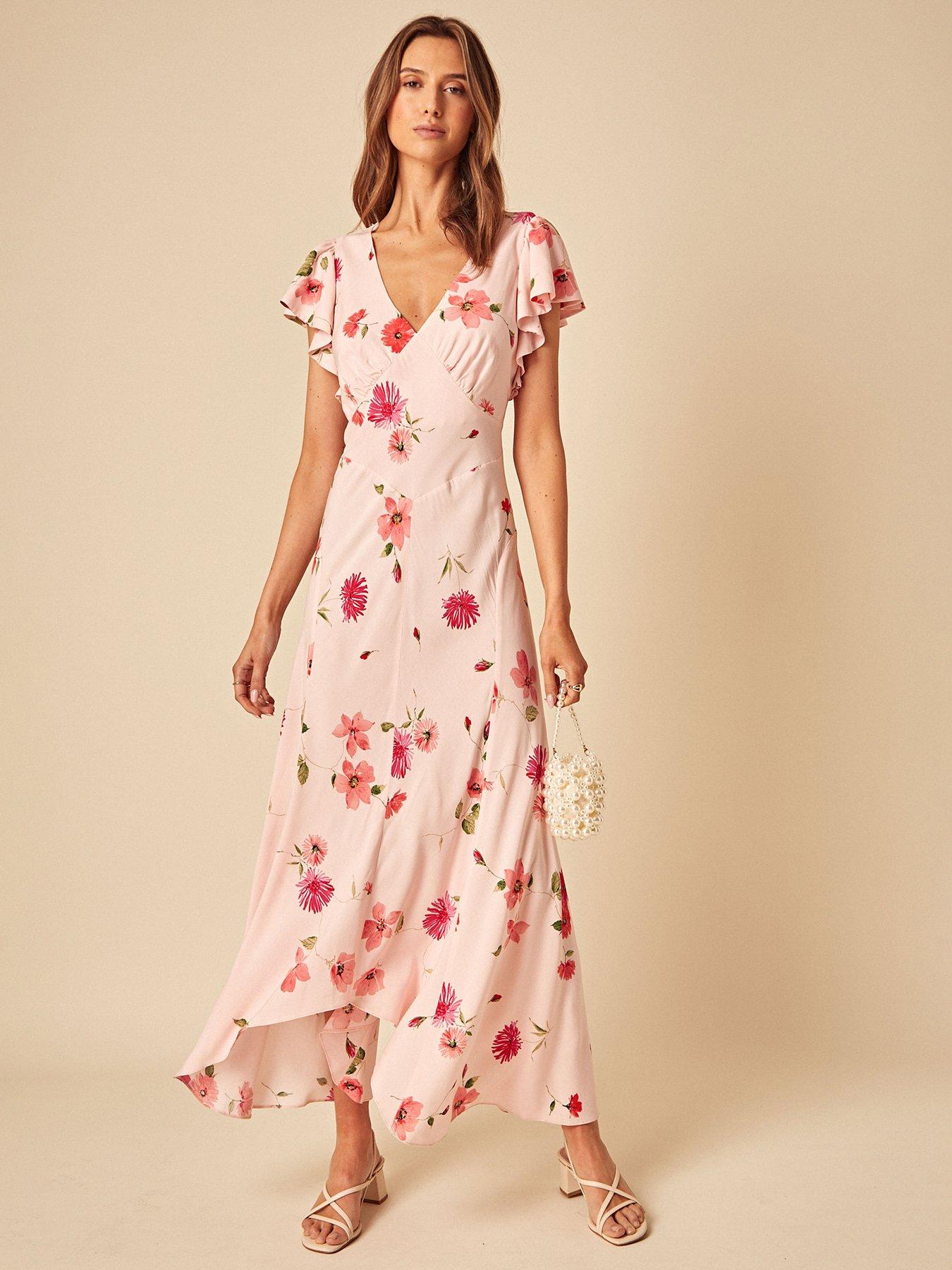 Nobodys Child Loubella Floral Midi Dress - Pink