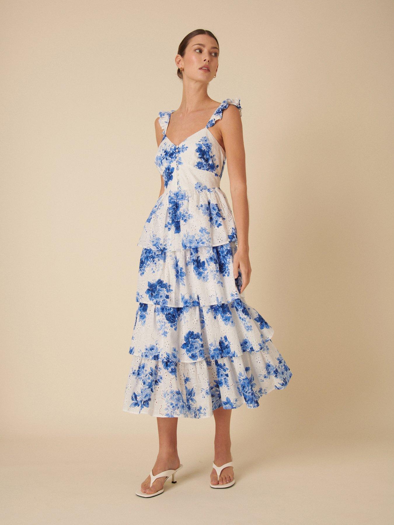 Image 3 of 5 of Nobodys Child Rhys Floral Midi Dress - Multi