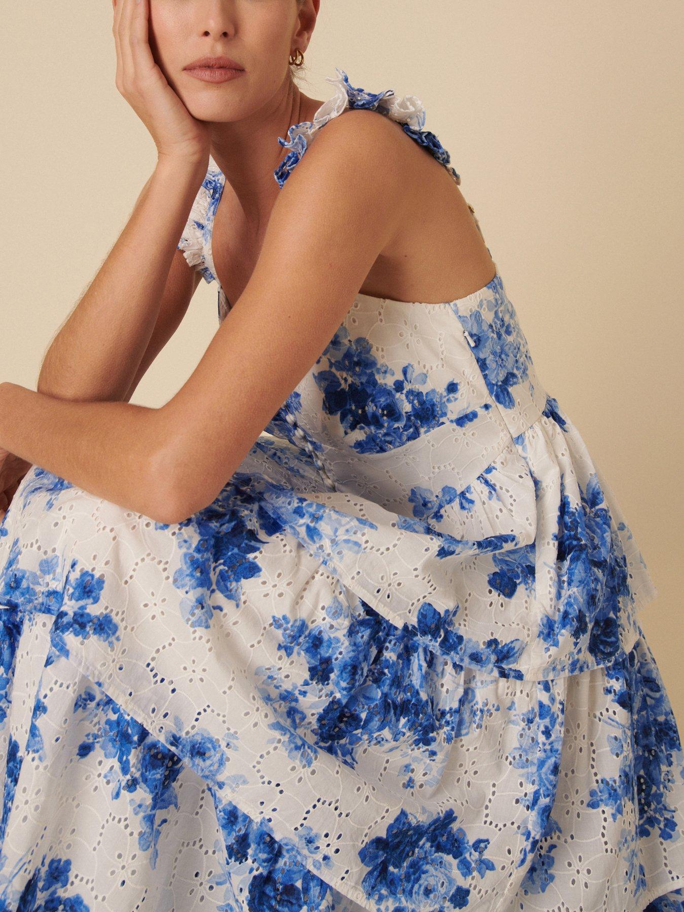 Image 4 of 5 of Nobodys Child Rhys Floral Midi Dress - Multi