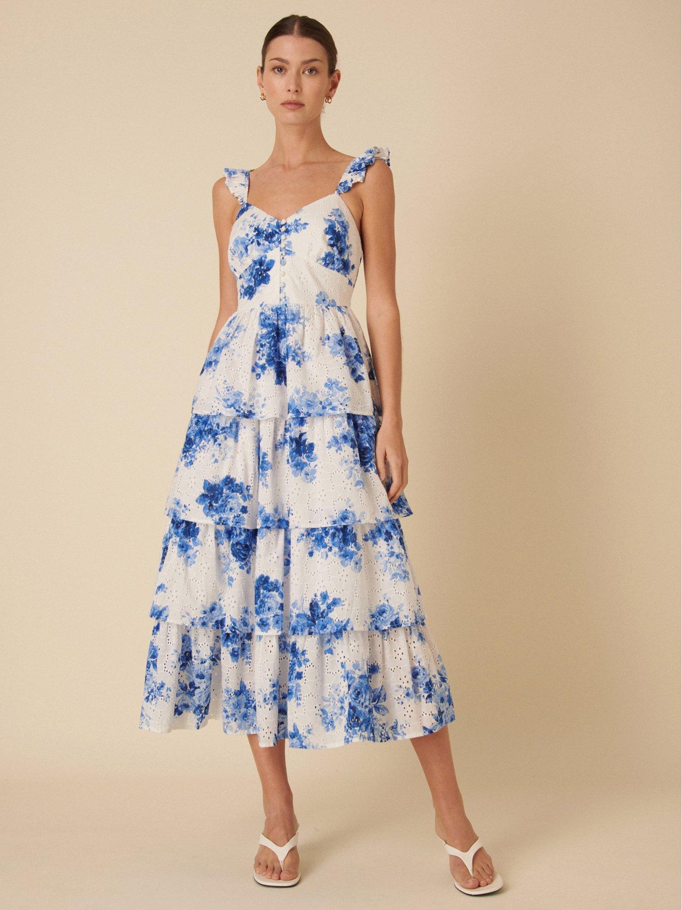 Image 5 of 5 of Nobodys Child Rhys Floral Midi Dress - Multi