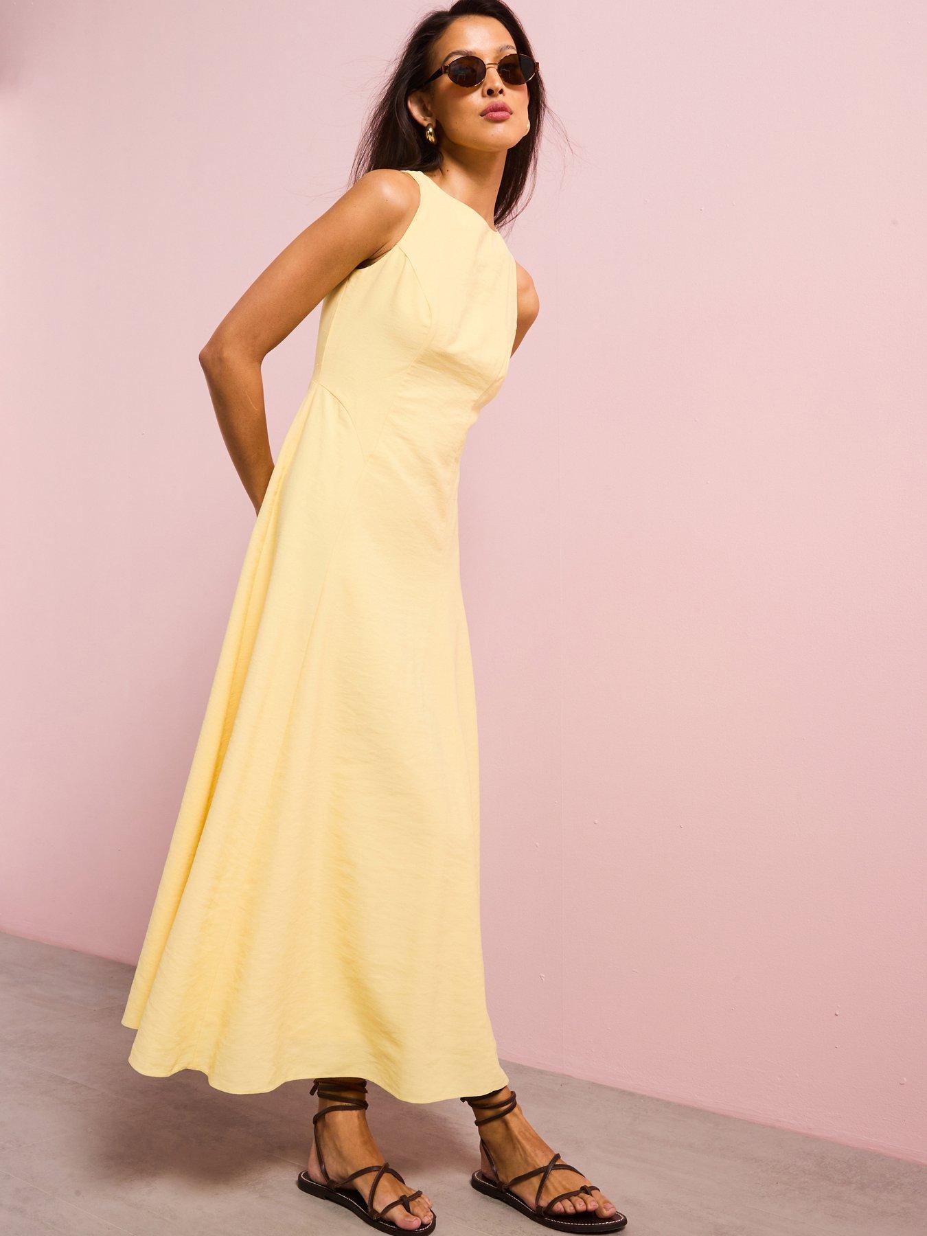 Nobodys Child Reign Midi Dress - Yellow | Very Ireland