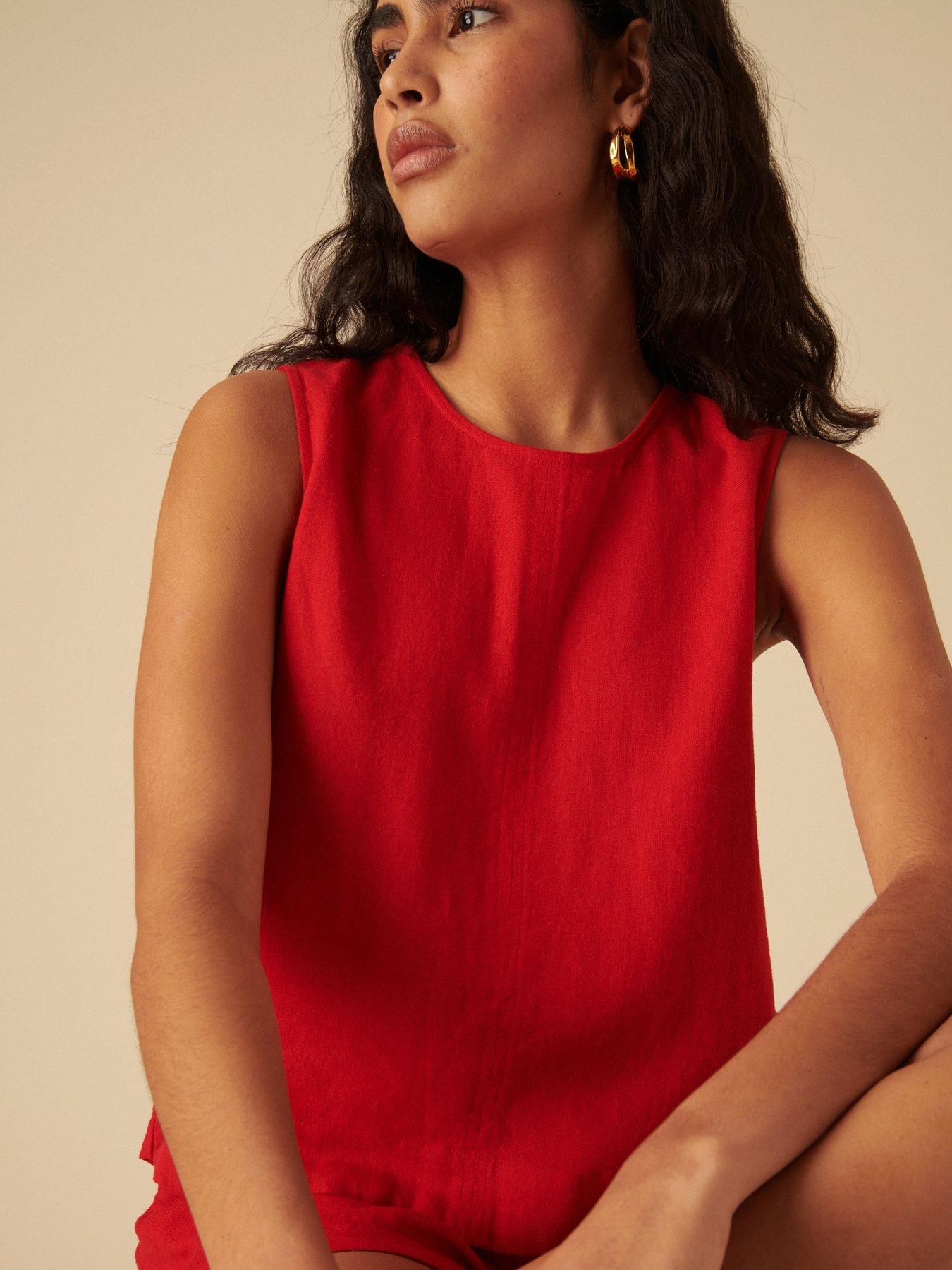 Image 4 of 4 of Nobodys Child Stirling Tank Top - Red