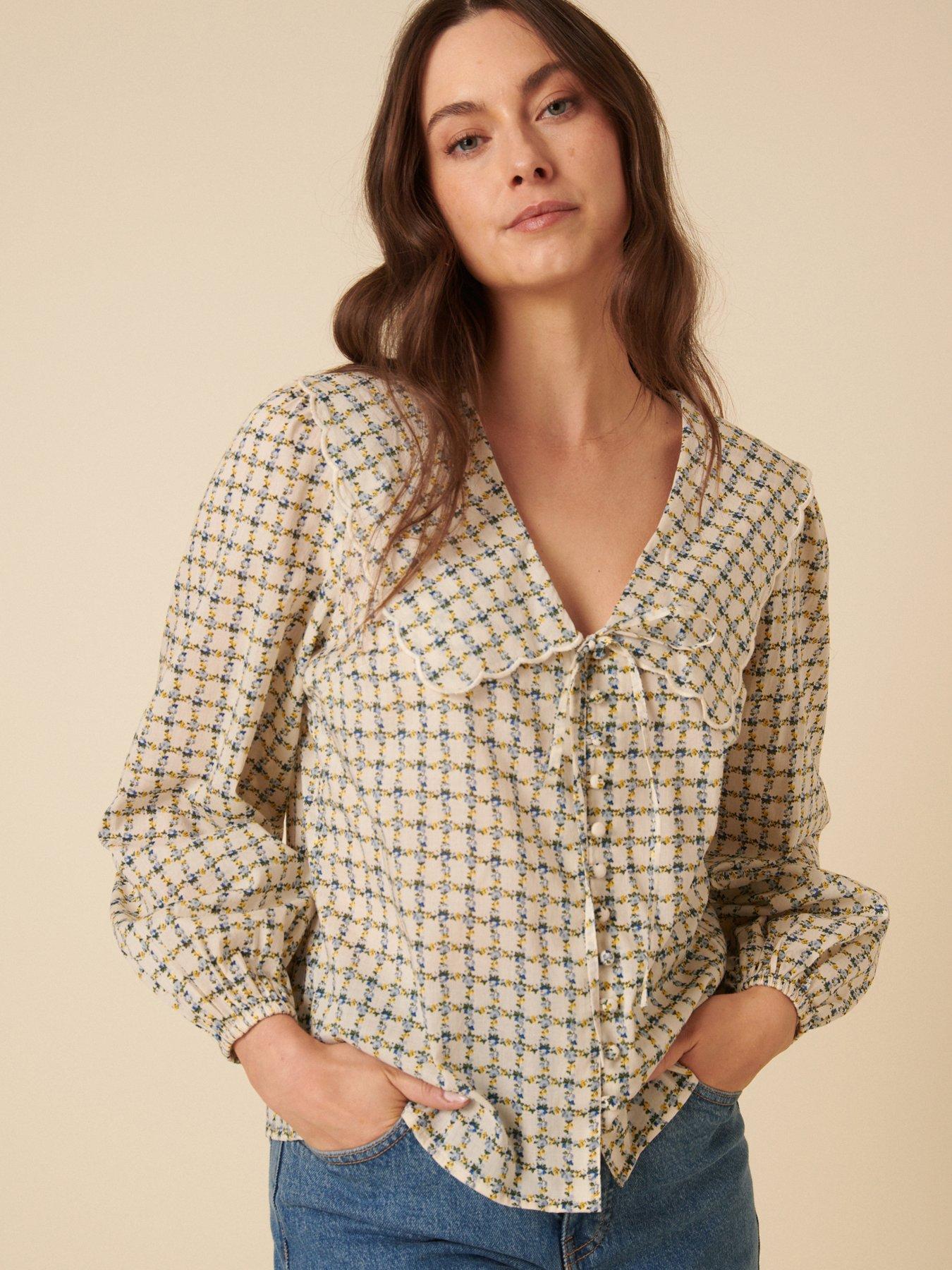 Image 1 of 5 of Nobodys Child Birdie Blouse - Bright Cream