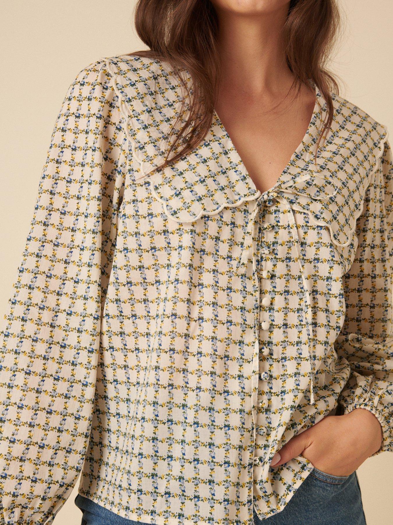 Image 4 of 5 of Nobodys Child Birdie Blouse - Bright Cream