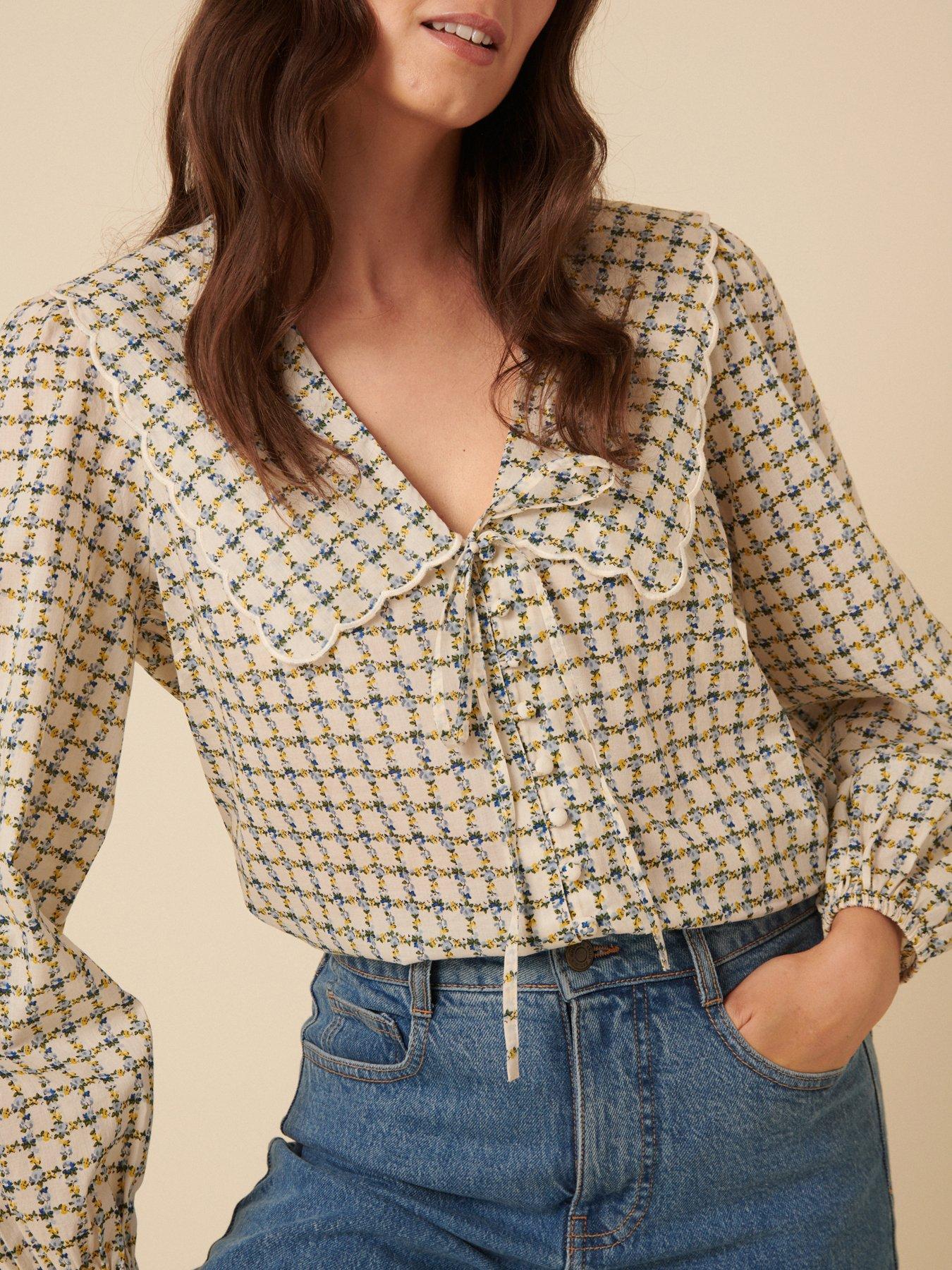 Image 5 of 5 of Nobodys Child Birdie Blouse - Bright Cream