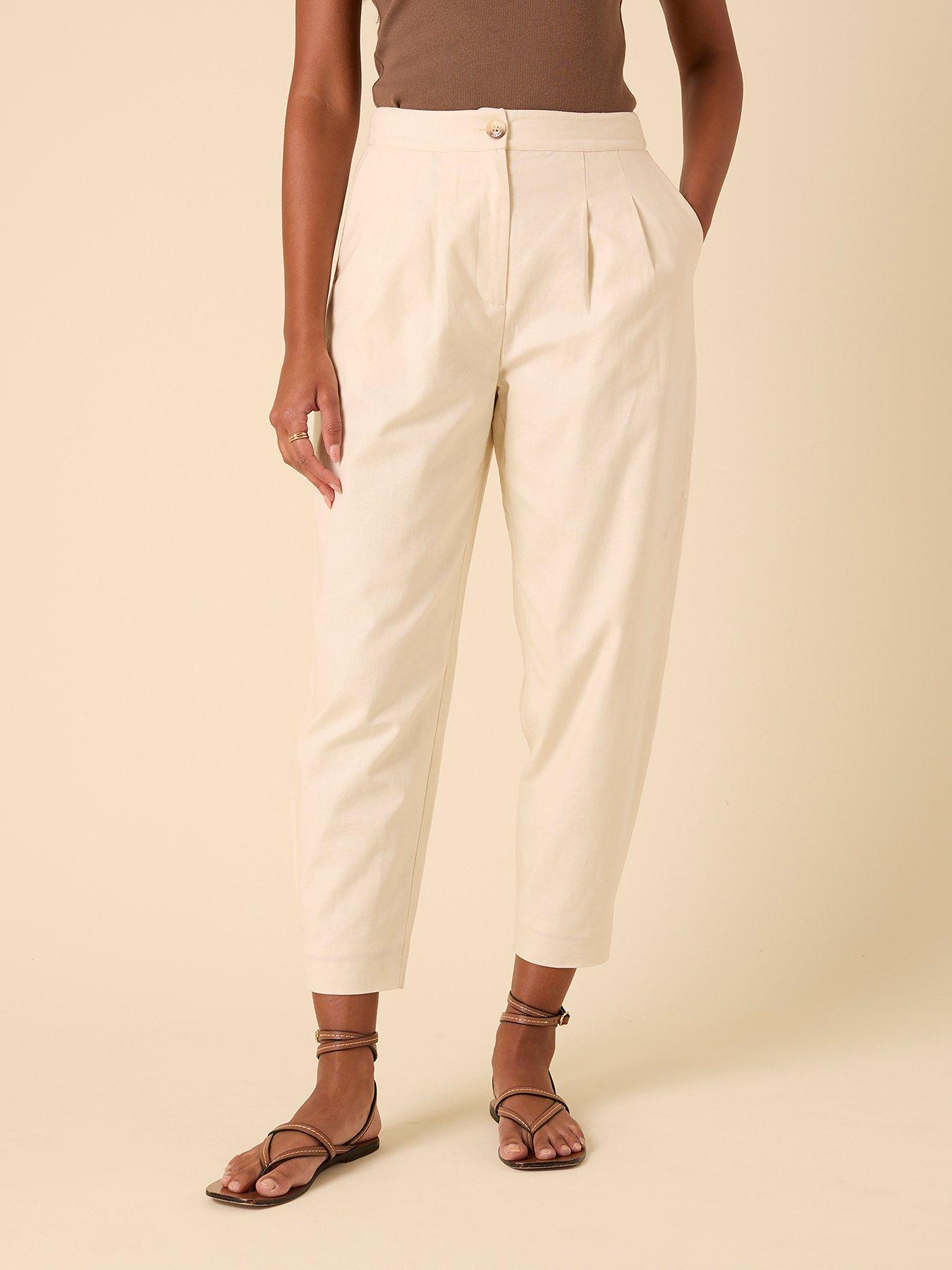 Image of Nobodys Child Barrel Leg Trouser - Cream