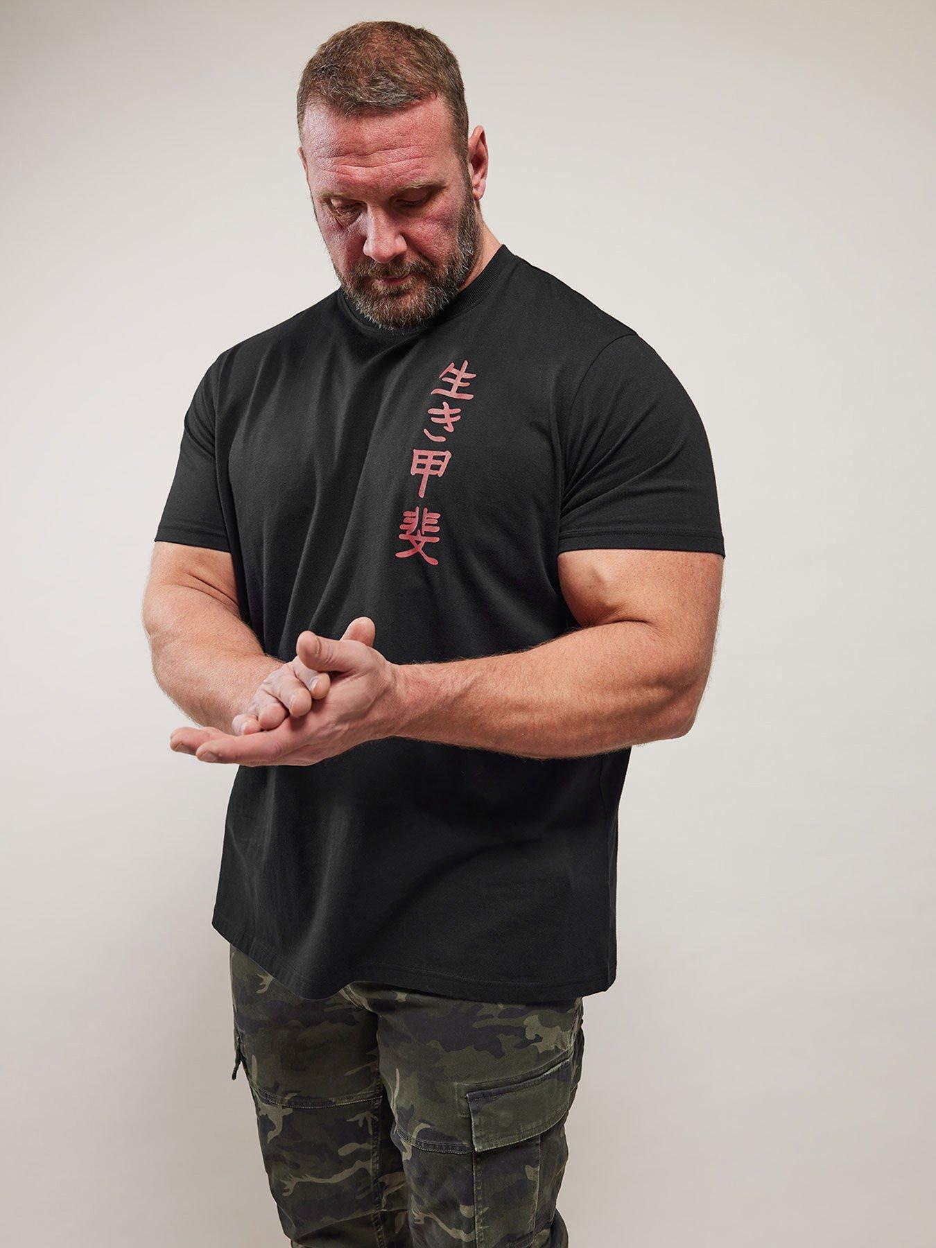 Image 1 of 4 of BadRhino Printed Graphic T-Shirt - Black