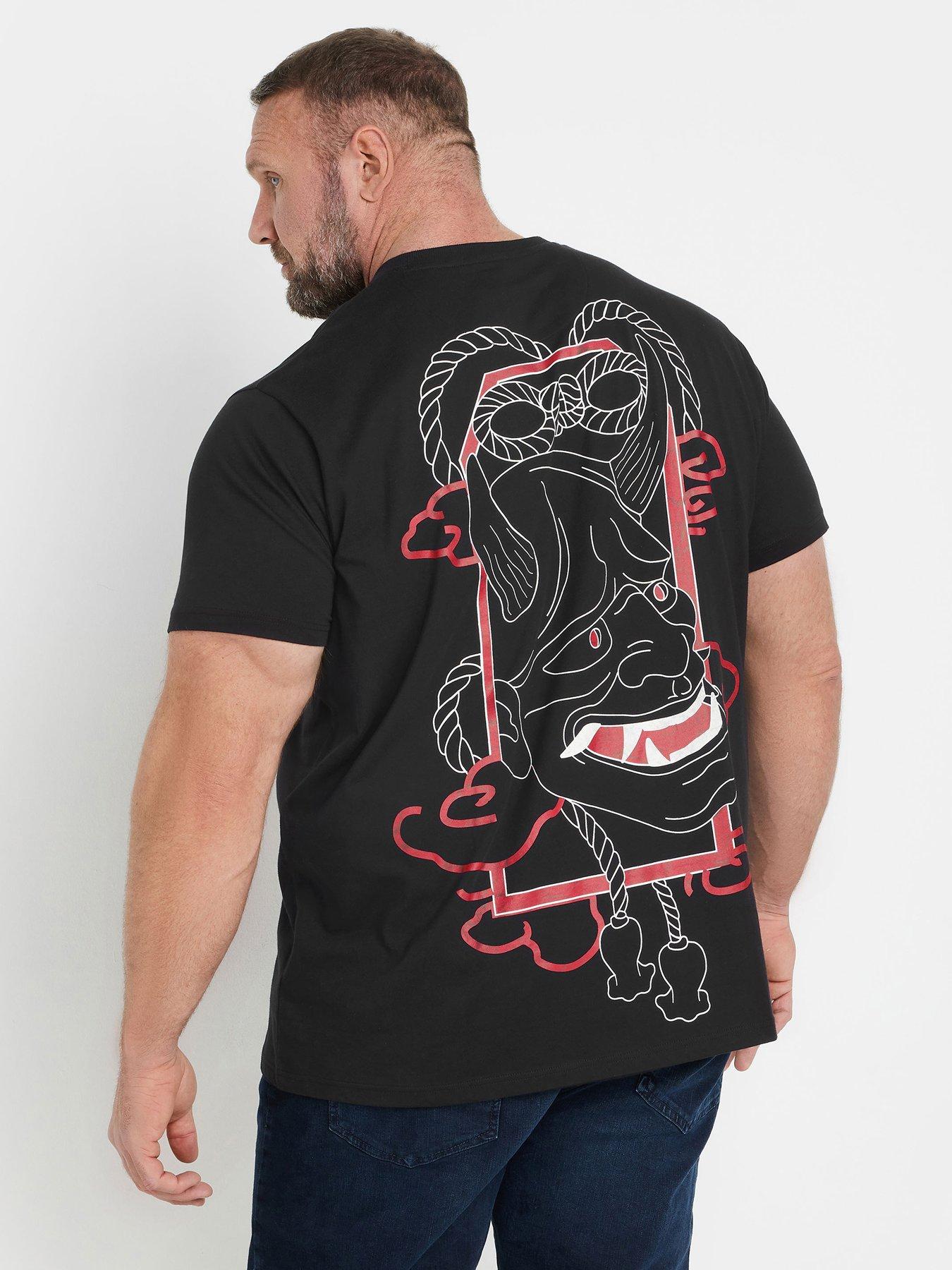 Image 2 of 4 of BadRhino Printed Graphic T-Shirt - Black