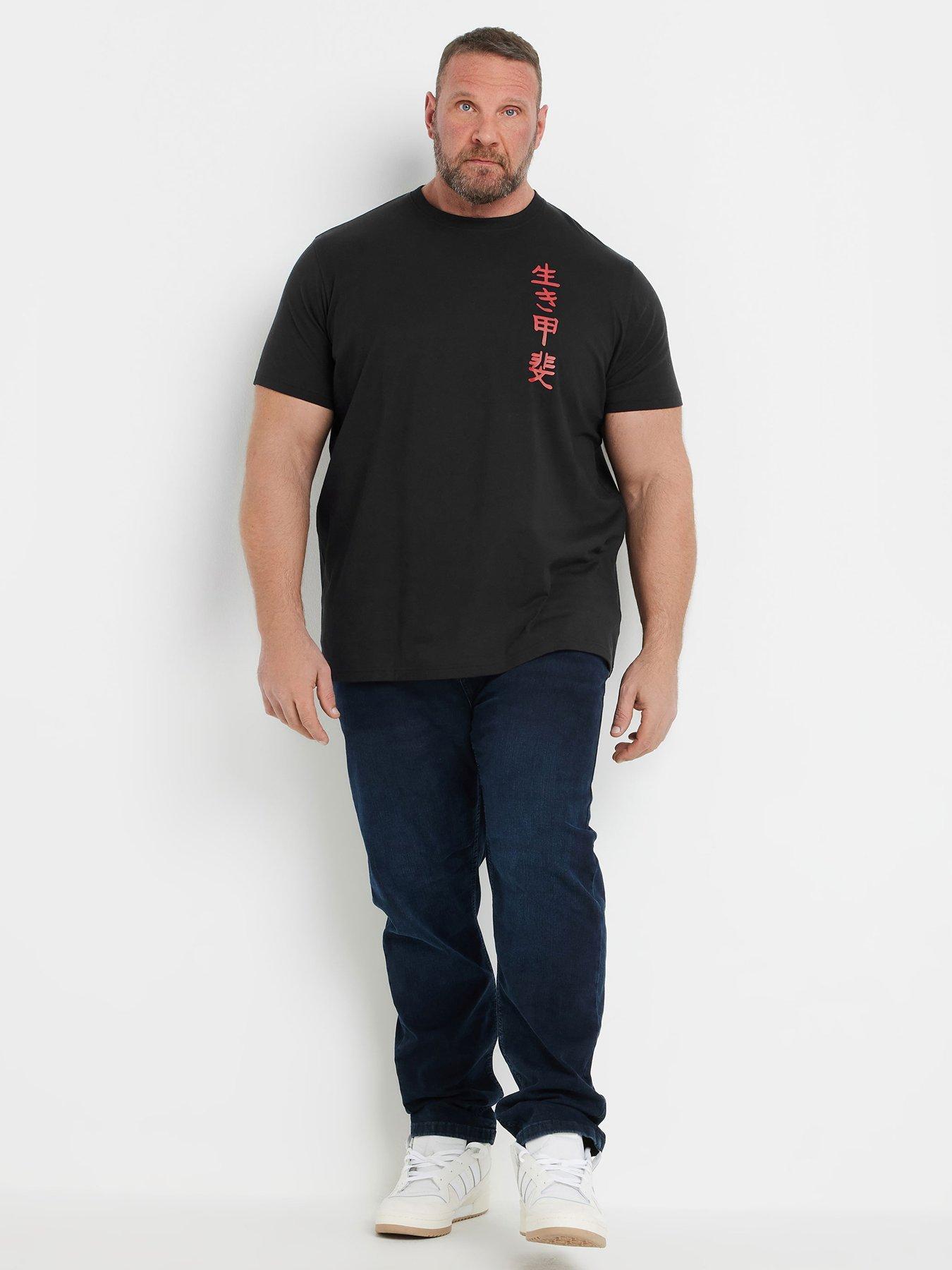 Image 3 of 4 of BadRhino Printed Graphic T-Shirt - Black