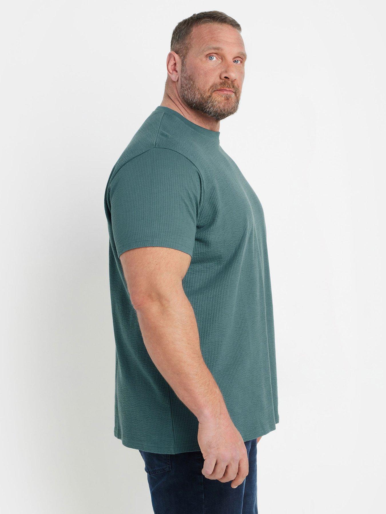 badrhino-seersucker-textured-t-shirt-greenoutfit