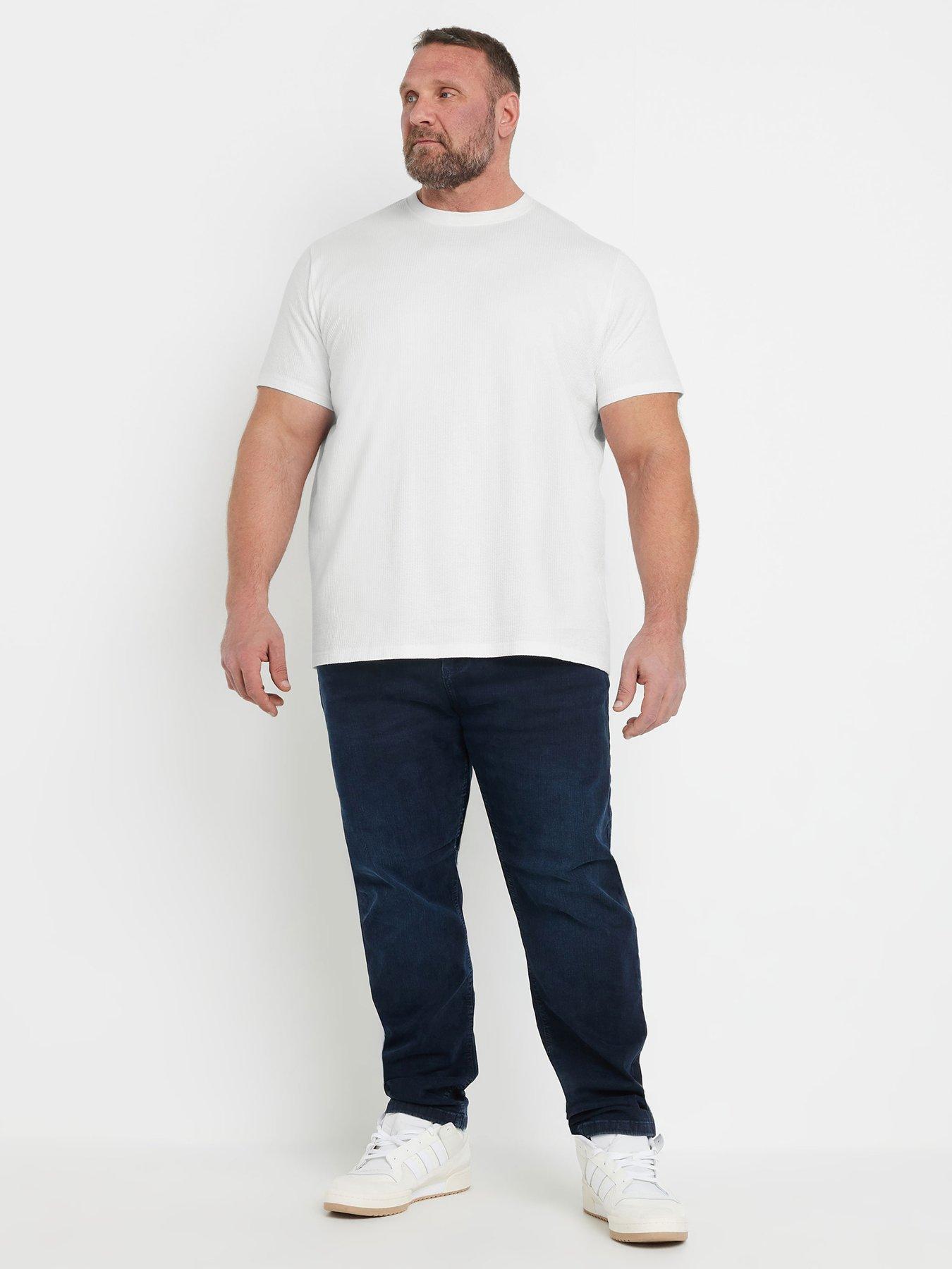 Image 3 of 4 of BadRhino Seersucker Textured T-Shirt - Natural