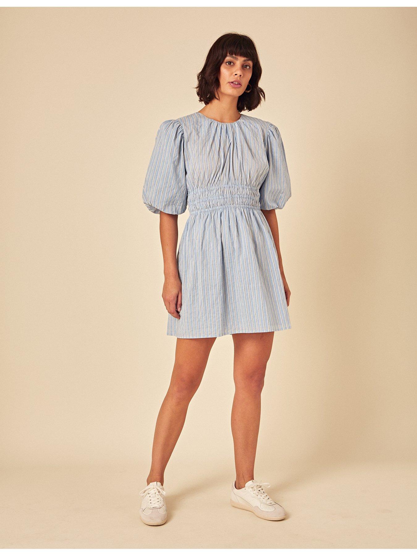 nobodys-child-zelda-stripe-mini-dress-blueback