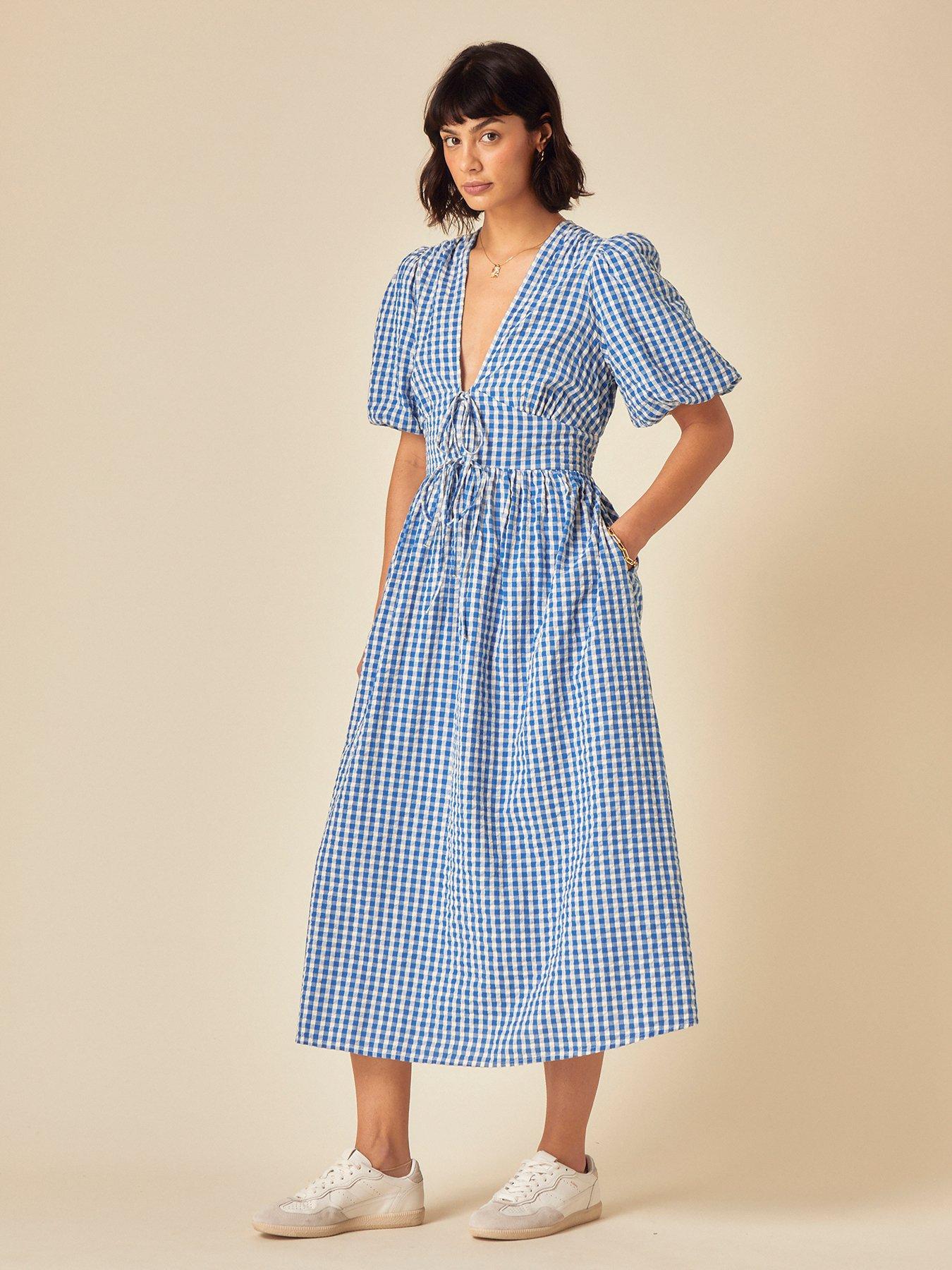 nobodys-child-scottie-gingham-midi-dress-bluefront