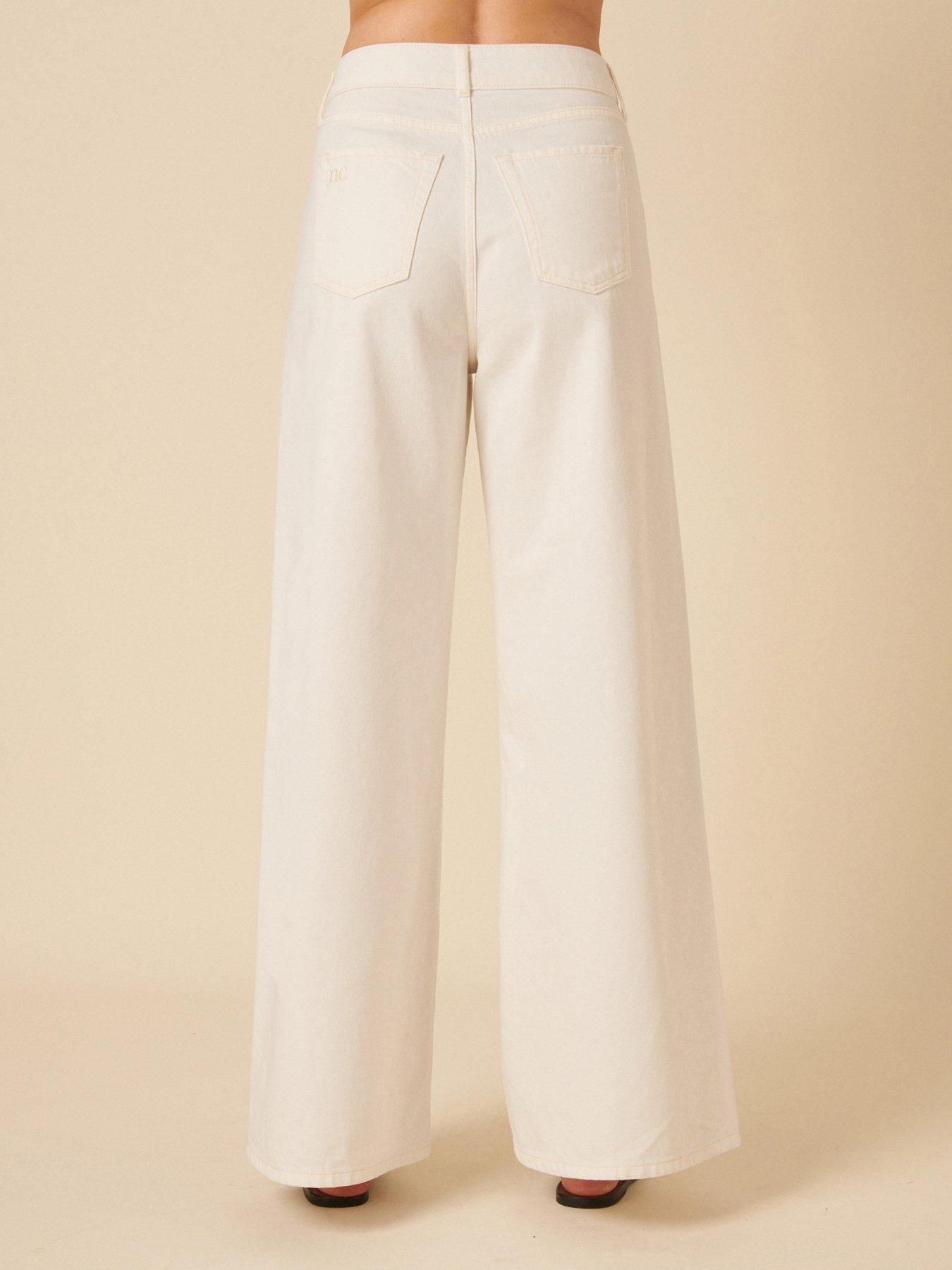 Image 2 of 4 of Nobodys Child Palazzo Jean - Bright Cream
