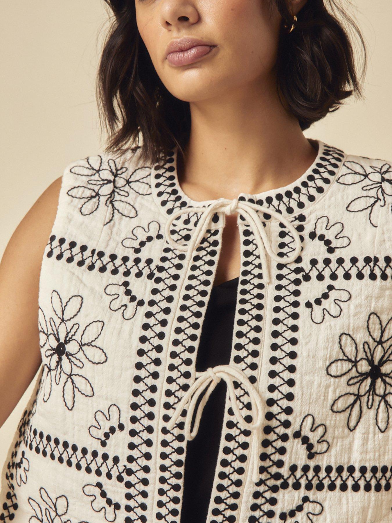 Image 5 of 5 of Nobodys Child Layla Embroidered Gilet - Multi