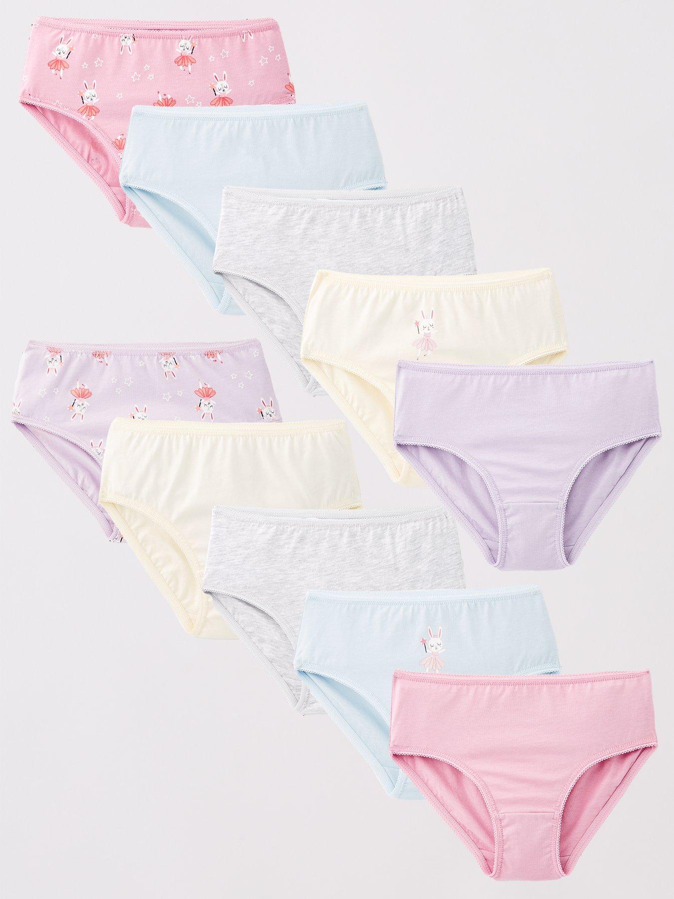 mini-v-by-very-girls-10-pack-briefs-bunny-print