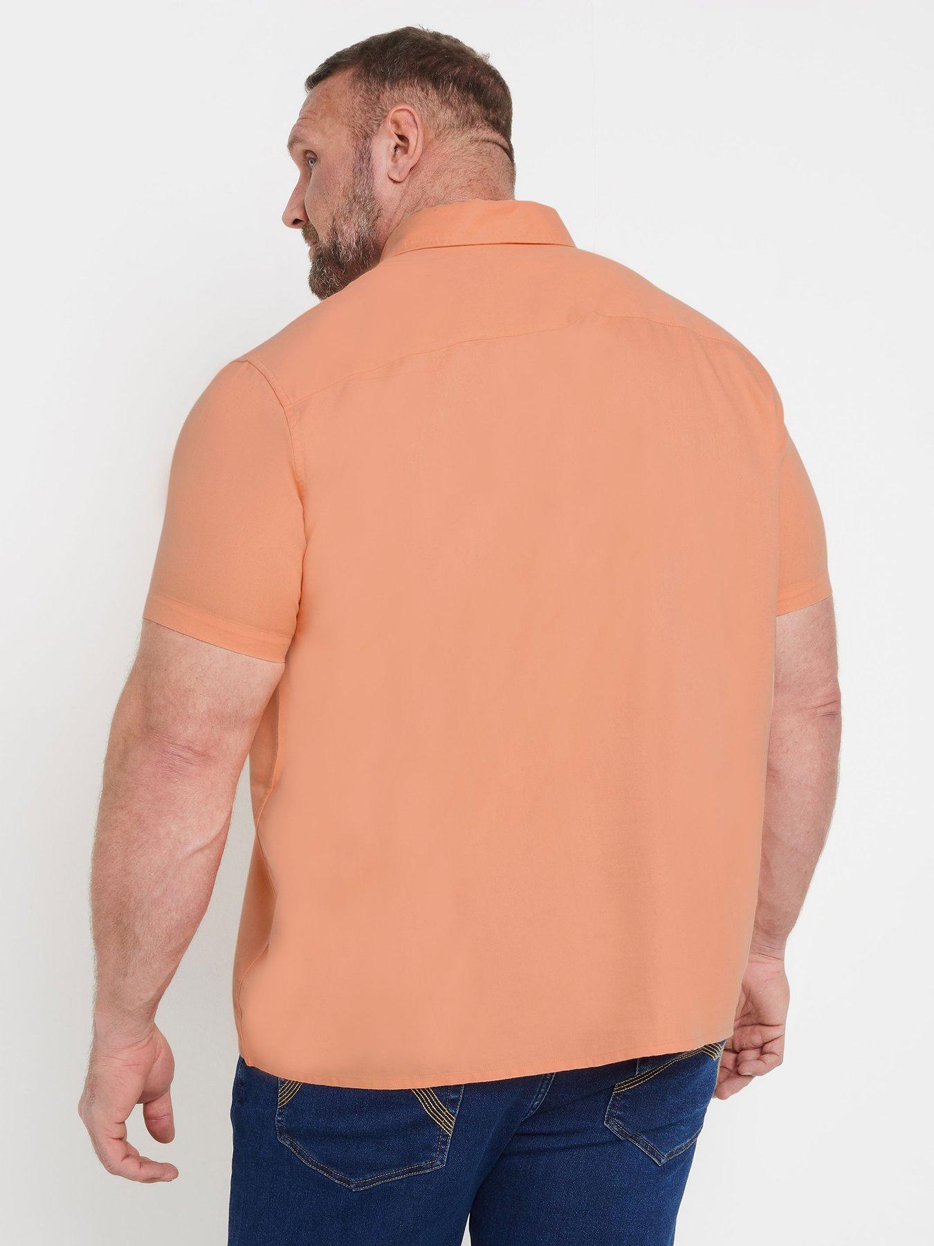 Image 2 of 4 of BadRhino Short Sleeve Oxford Shirt - Pink