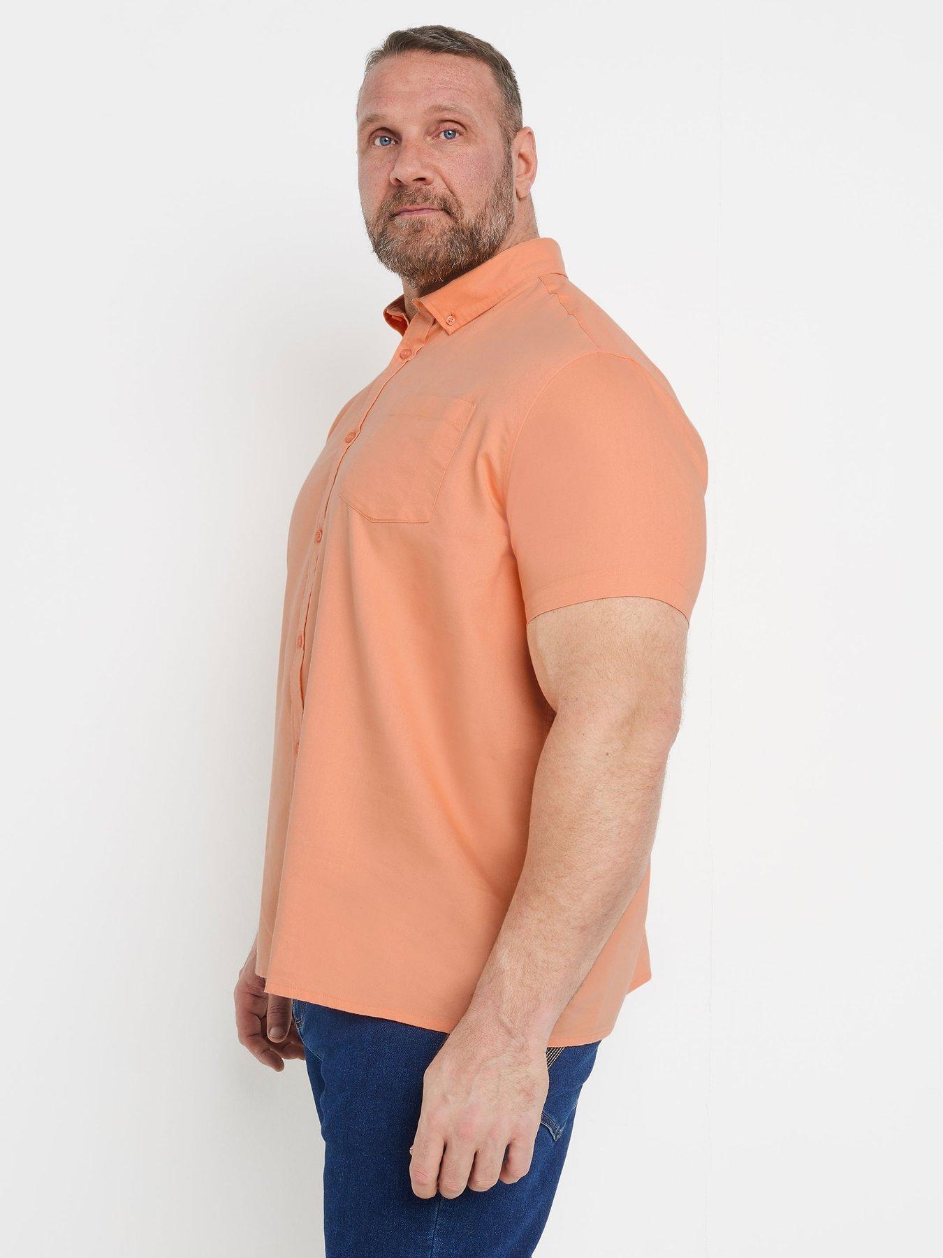 Image 3 of 4 of BadRhino Short Sleeve Oxford Shirt - Pink