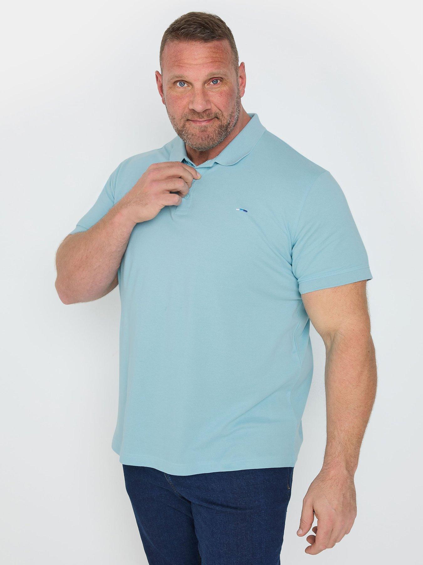 undefined Plain Pique Polo Shirt - Blue
