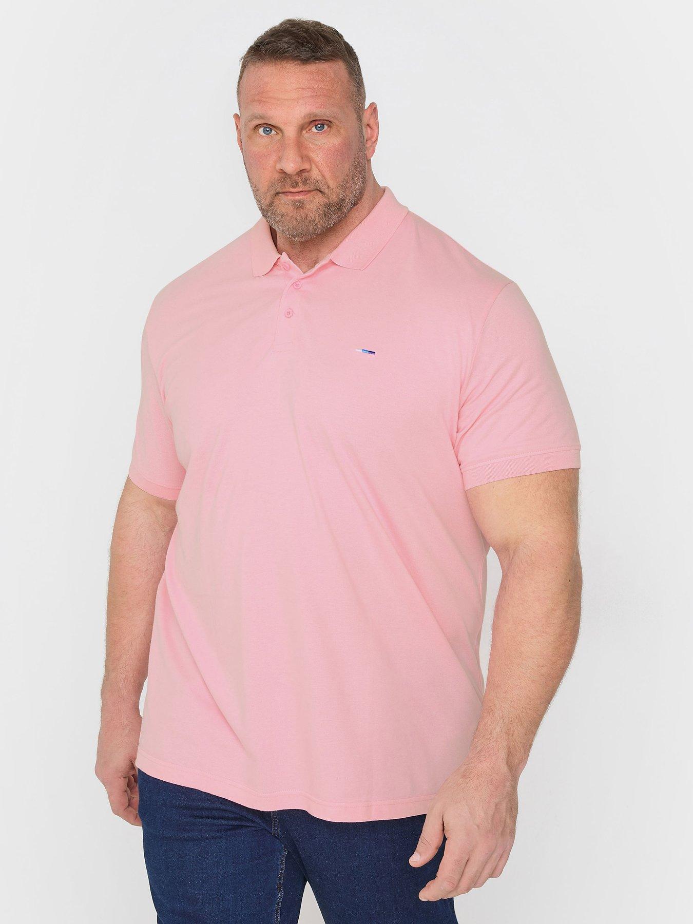 BadRhino Plain Pique Polo Shirt - Pink