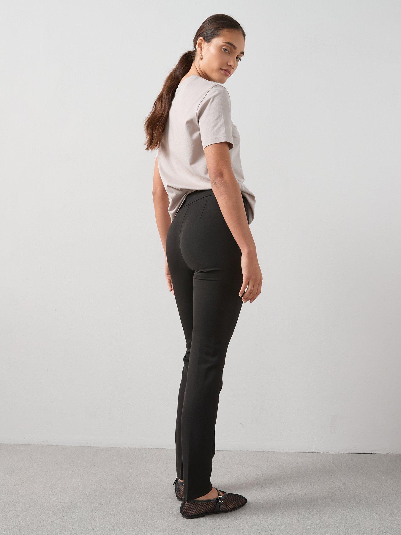 Image 2 of 6 of The Very Collection Womens Petite Slim Leg Stretch Trousers - Black