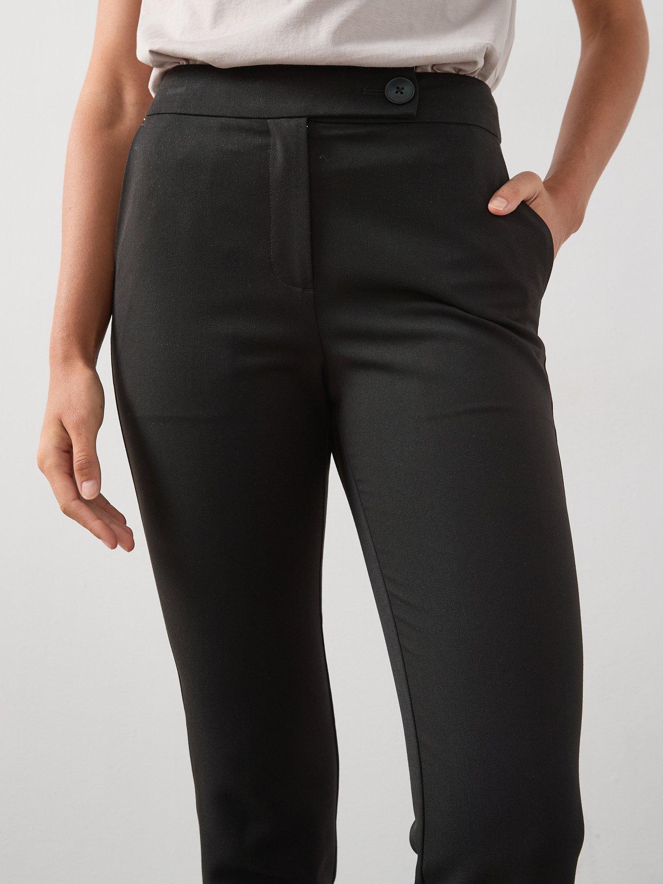 Image 4 of 6 of The Very Collection Womens Petite Slim Leg Stretch Trousers - Black