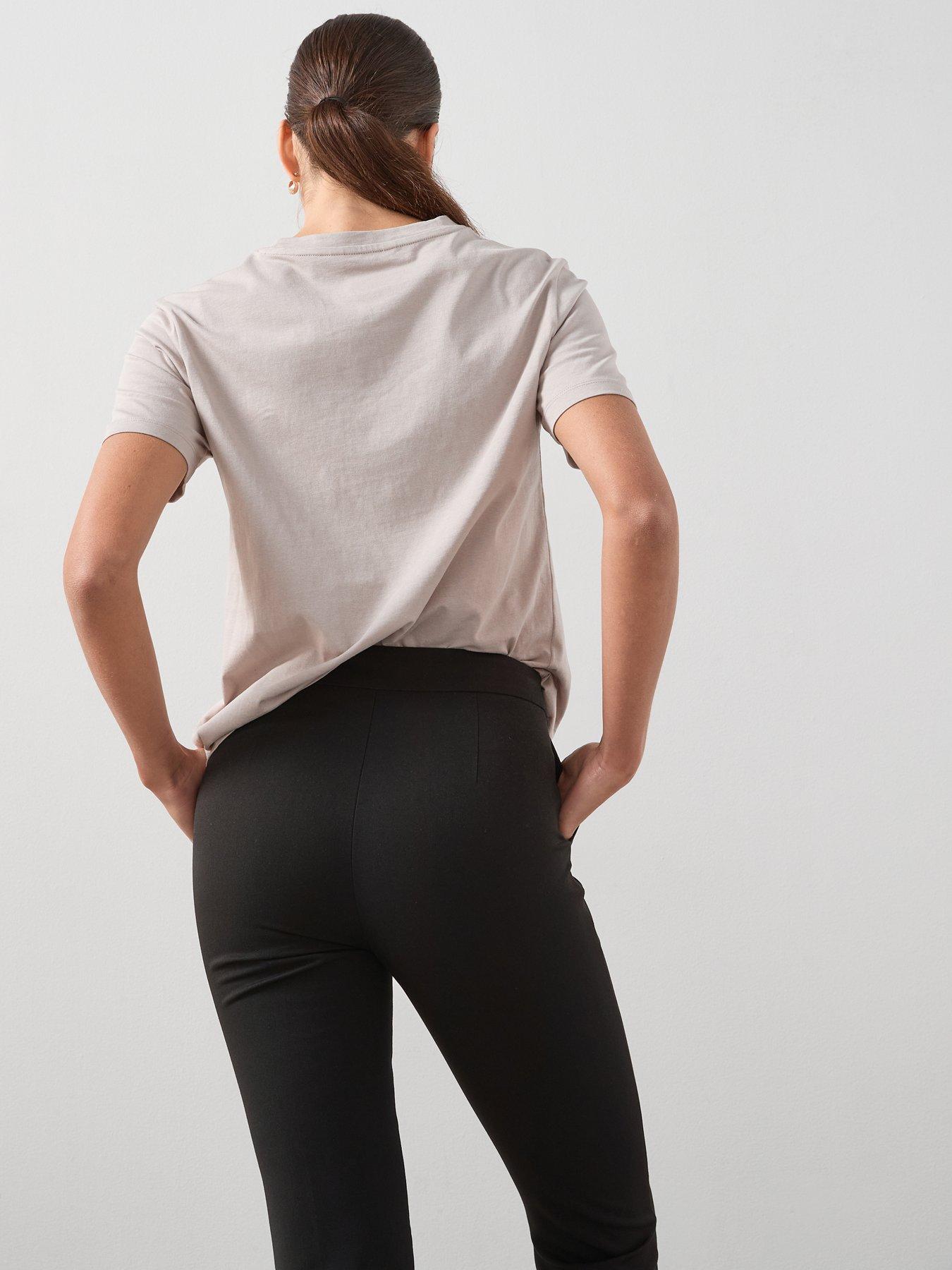 Image 6 of 6 of The Very Collection Womens Petite Slim Leg Stretch Trousers - Black