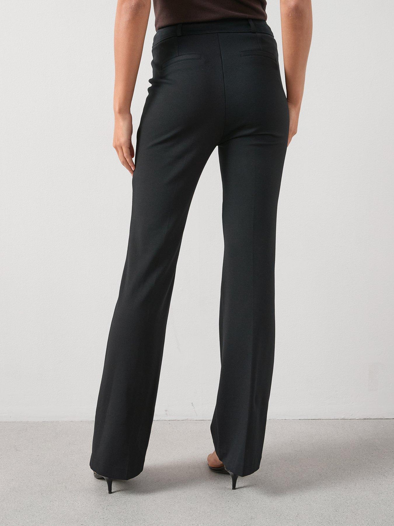 Image 2 of 6 of The Very Collection Womens Sculpting High Waist Flare Trousers - Black