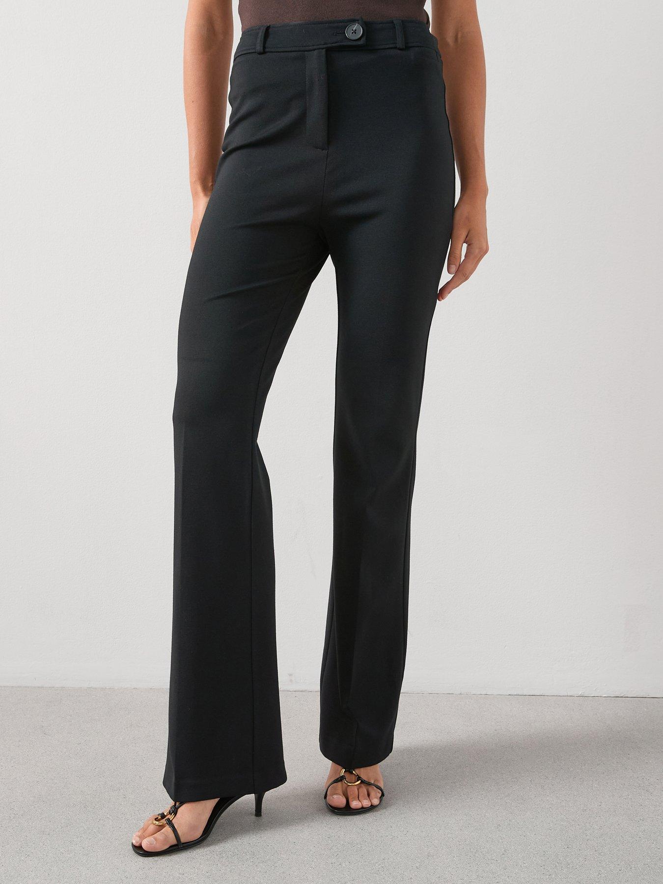 Image 3 of 6 of The Very Collection Womens Sculpting High Waist Flare Trousers - Black