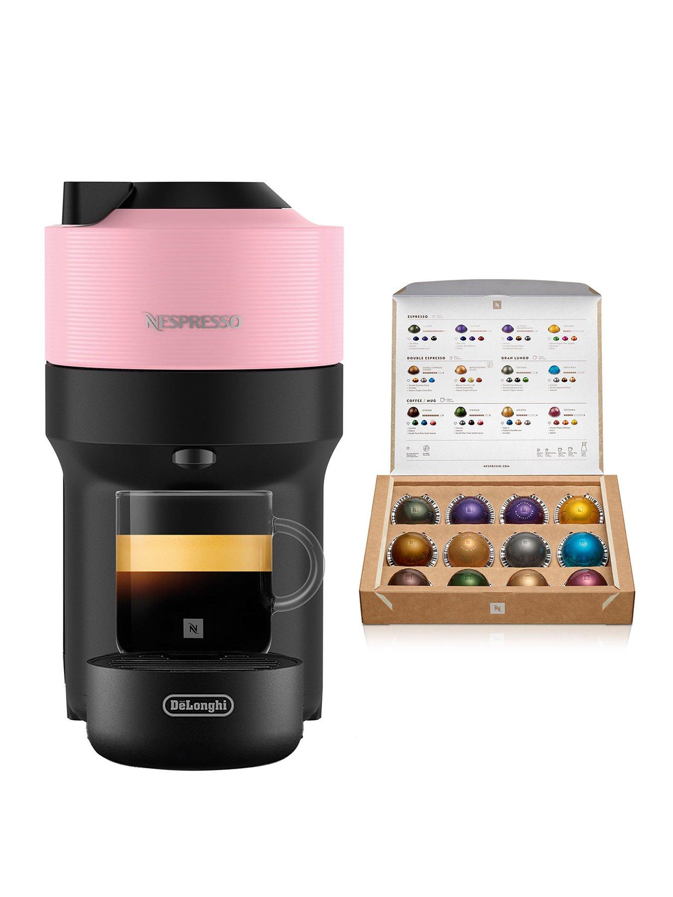 Nespresso by Delonghi Vertuo Pop Pod Coffee Machine ENV90.P - Pink