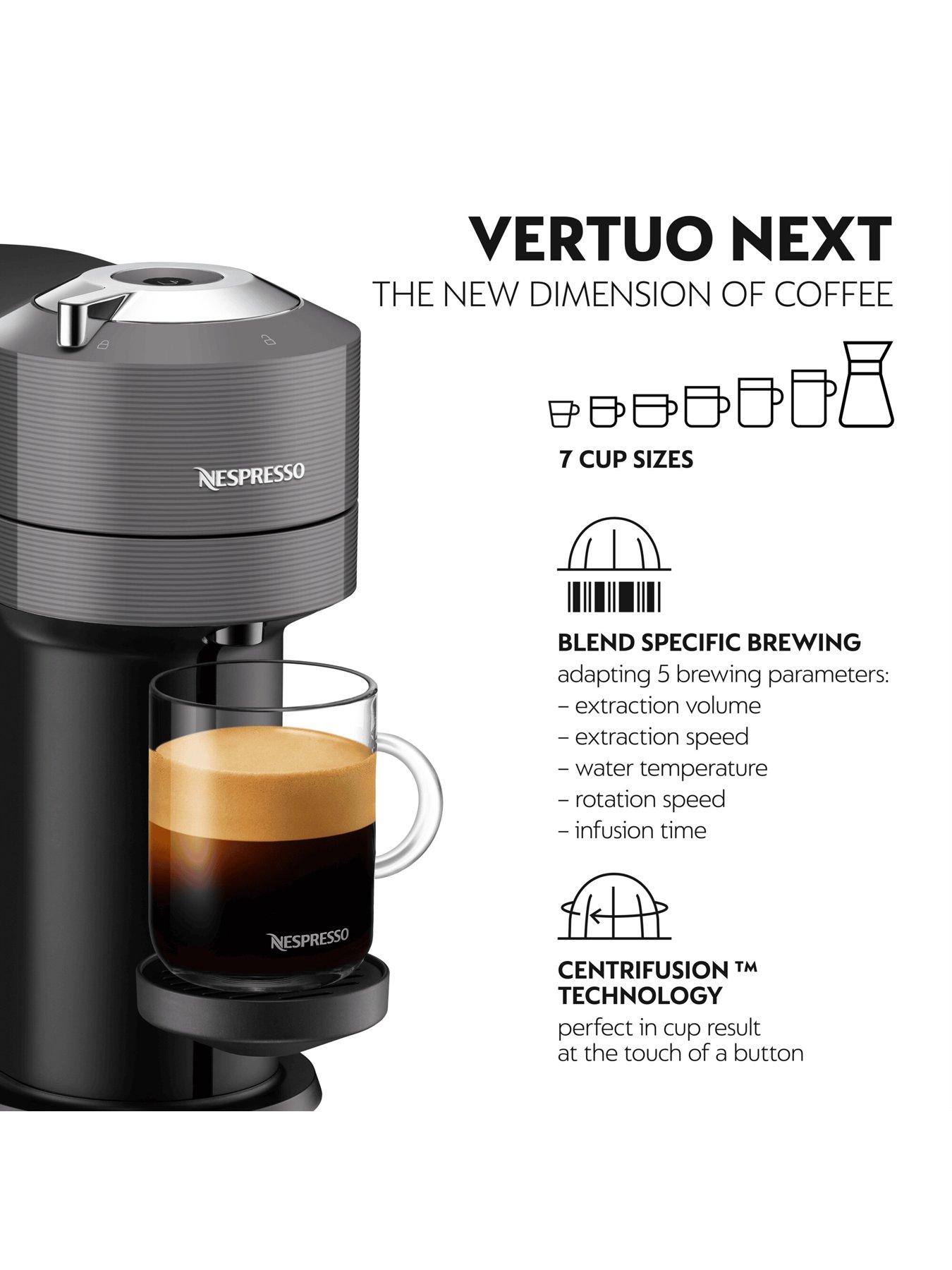 Image 3 of 8 of Nespresso Vertuo Next Coffee Machine by De'Longhi - Dark Grey