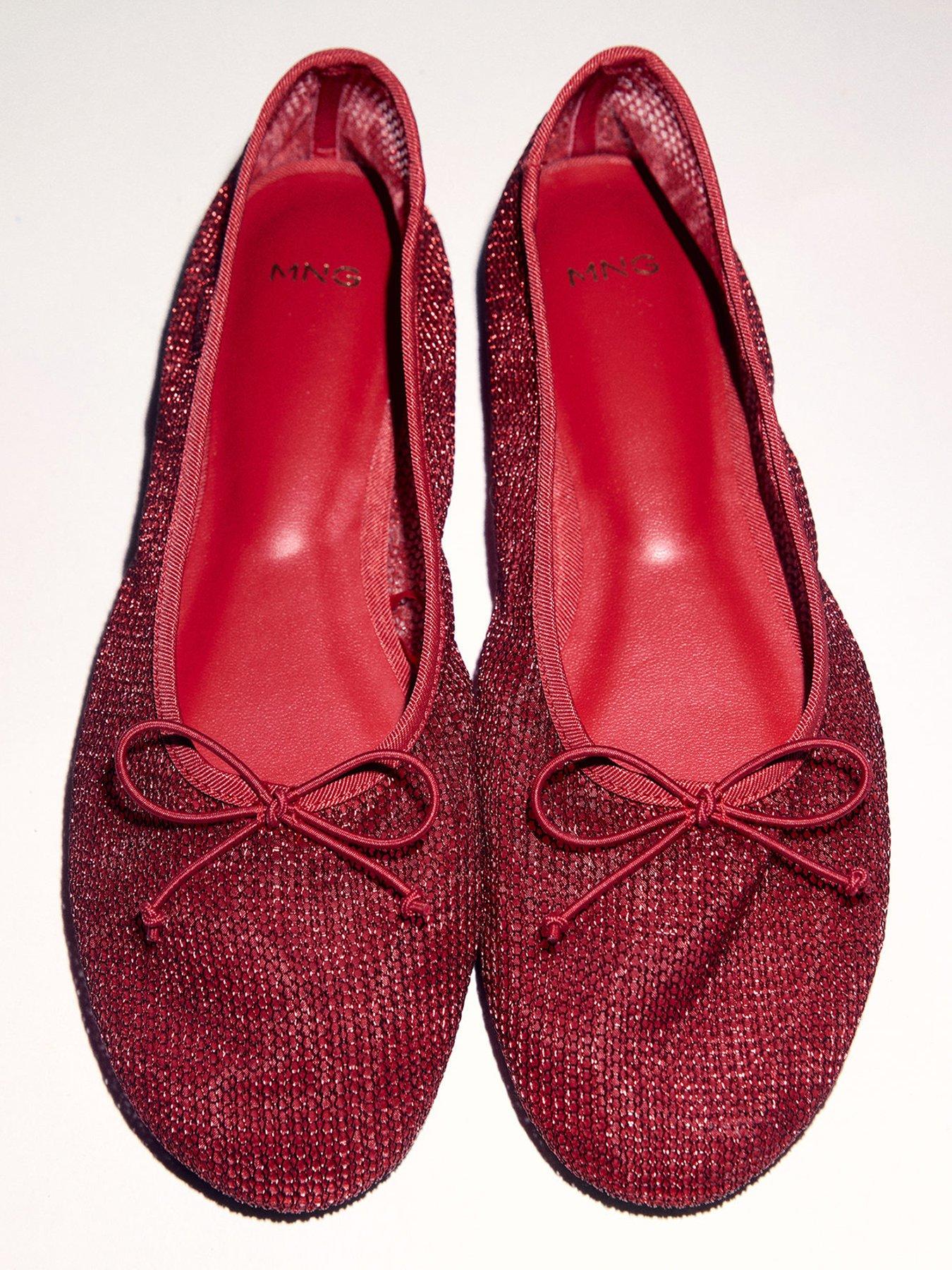 mango-mesh-bow-ballerina-flats-redoutfit