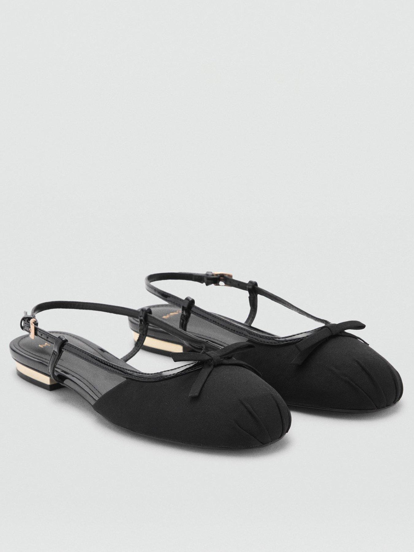 mango-sling-back-ballerina-flats-black