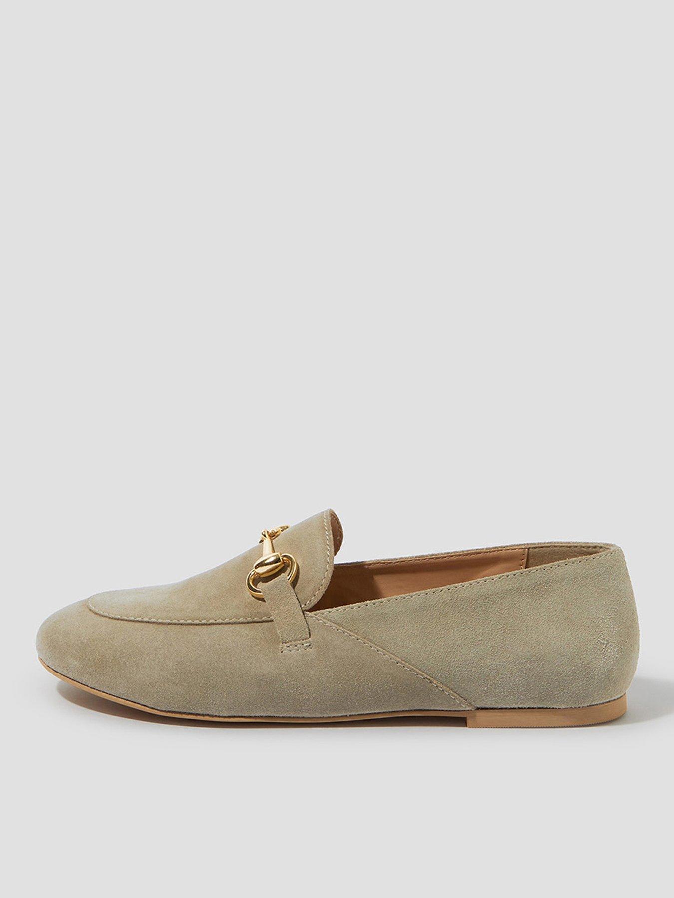 Image 1 of 3 of Monsoon Britt Suede Loafer - Natural