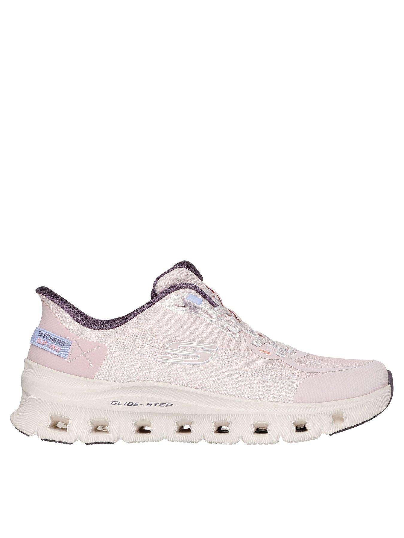 skechers-glide-step-pro-pure-motion-bungee-lace-slip-ins-trainer-rose-mesh
