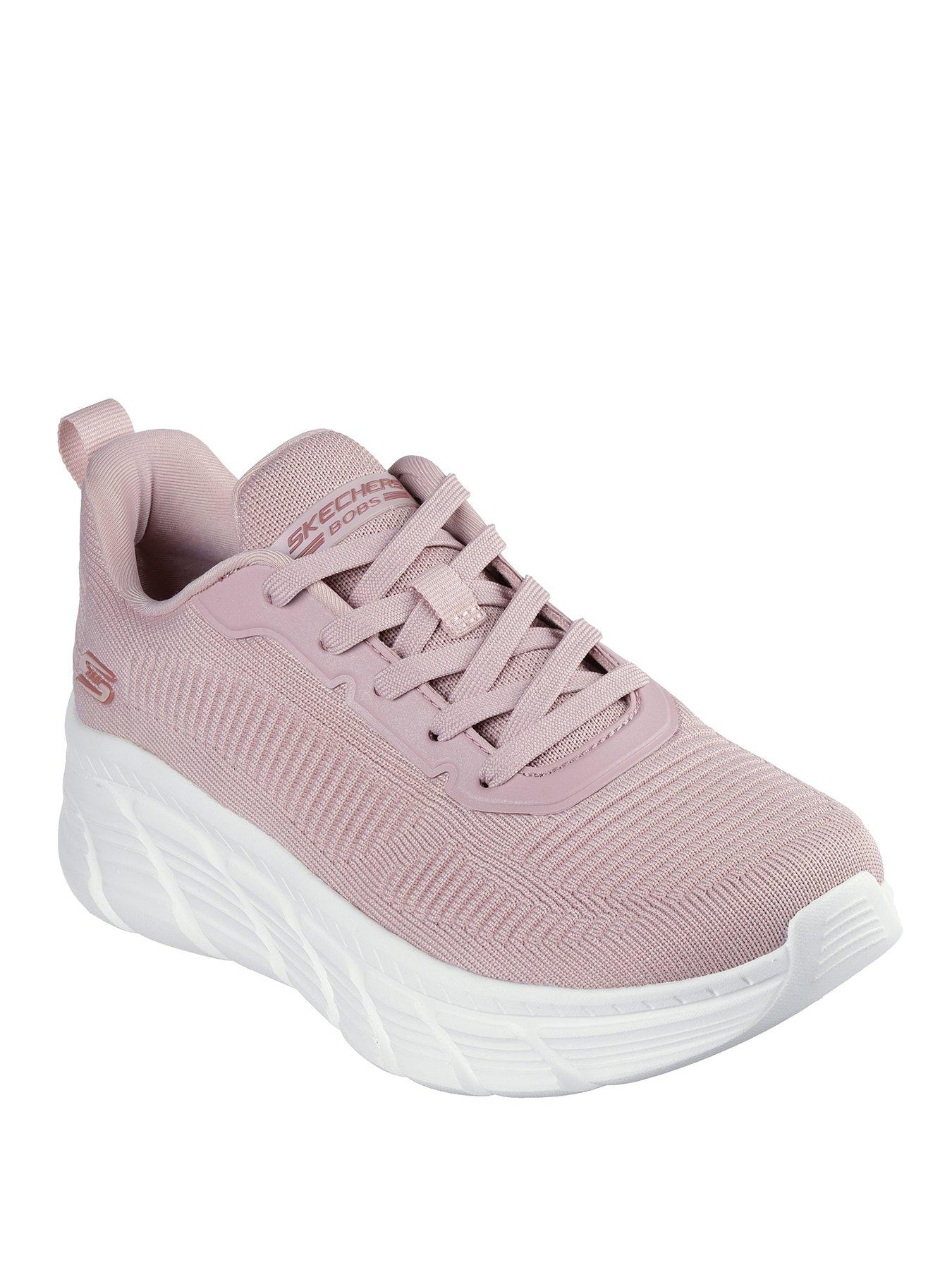 Image 2 of 5 of Skechers Bobs B Flex Hi Flying Hi Lace-up Trainer - Blush