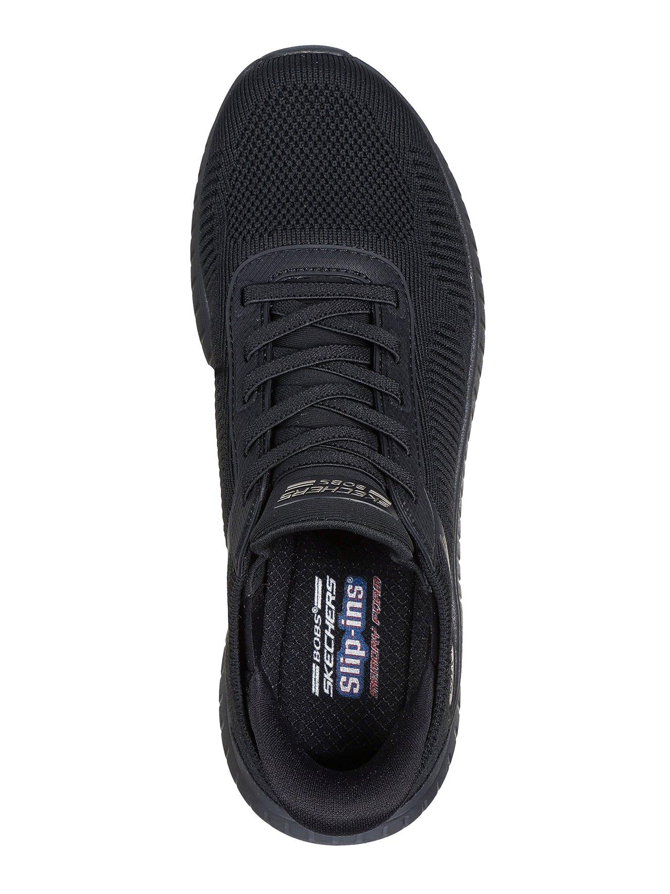 Image 2 of 4 of Skechers Bobs Squad Chaos Current Muse Bungee Lace Slip-ins Trainer - Black Textile
